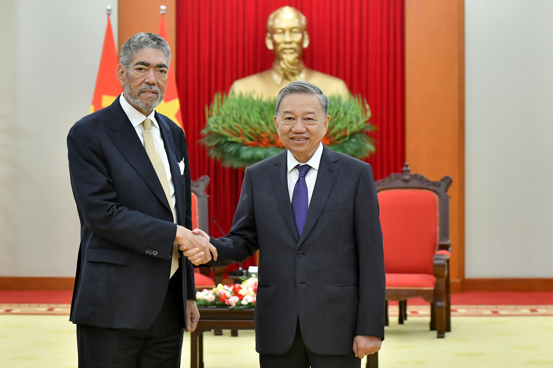 Tổng Bí thư Tô Lâm tiếp đồng chí Miguel Mejía, Tổng Bí thư Đảng Phong trào Cánh tả Thống nhất (MIU), Bộ trưởng Chính sách Hội nhập khu vực Cộng hòa Dominica.