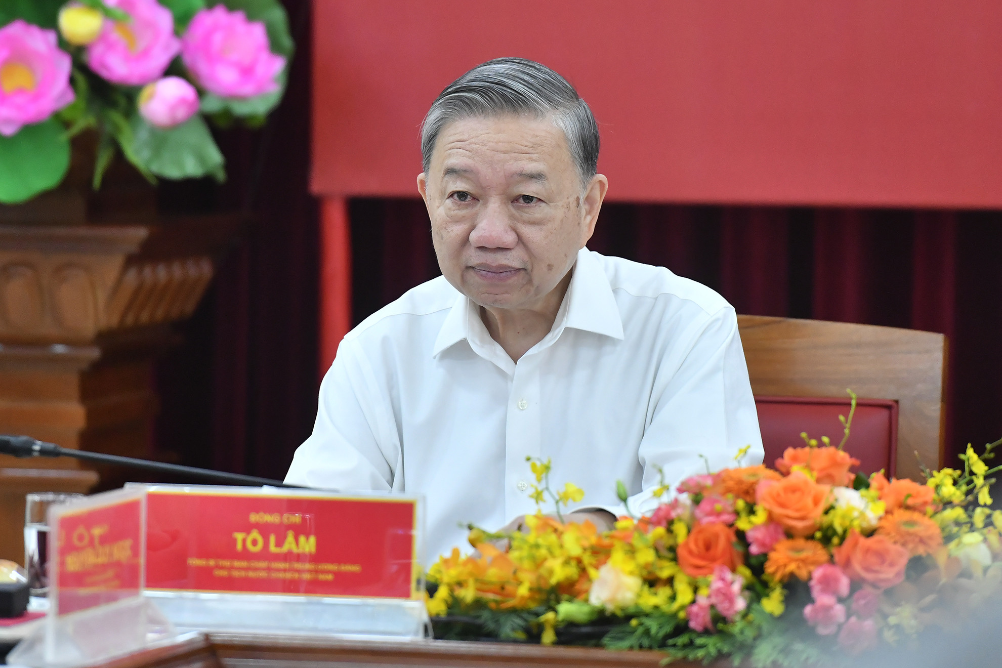 Tổng Bí thư, Chủ tịch nước Tô Lâm làm việc với Ban Cán sự Đảng Bộ Ngoại giao.