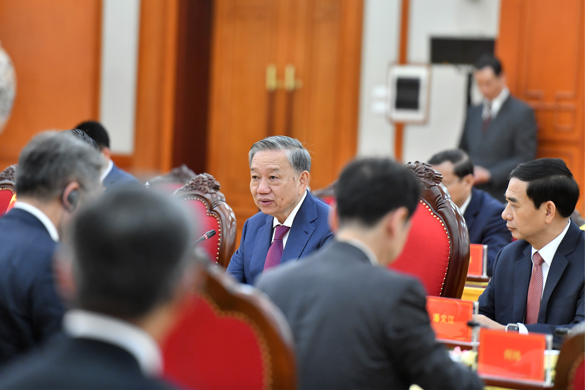 Tổng Bí thư, Chủ tịch nước Tô Lâm phát biểu tại buổi tiếp.