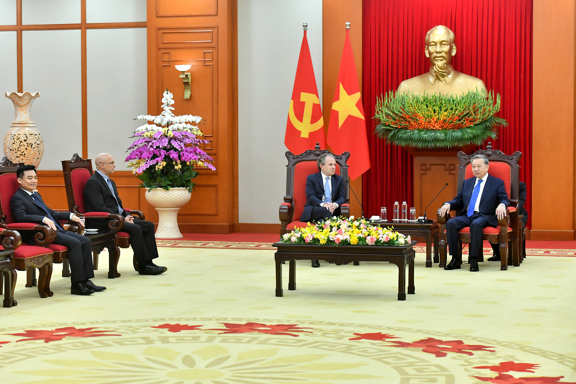 Tổng Bí thư Tô Lâm tiếp ông Daniel Rosen, Giám đốc điều hành Tập đoàn Rosen Partners (Hoa Kỳ).