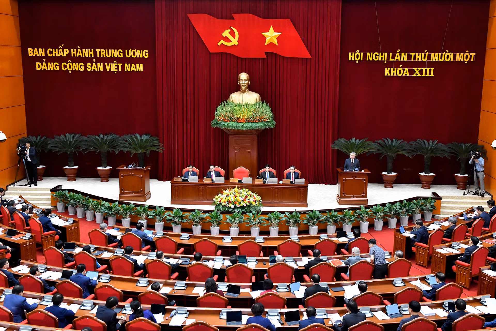 Tổng Bí thư Tô Lâm phát biểu khai mạc Hội nghị.