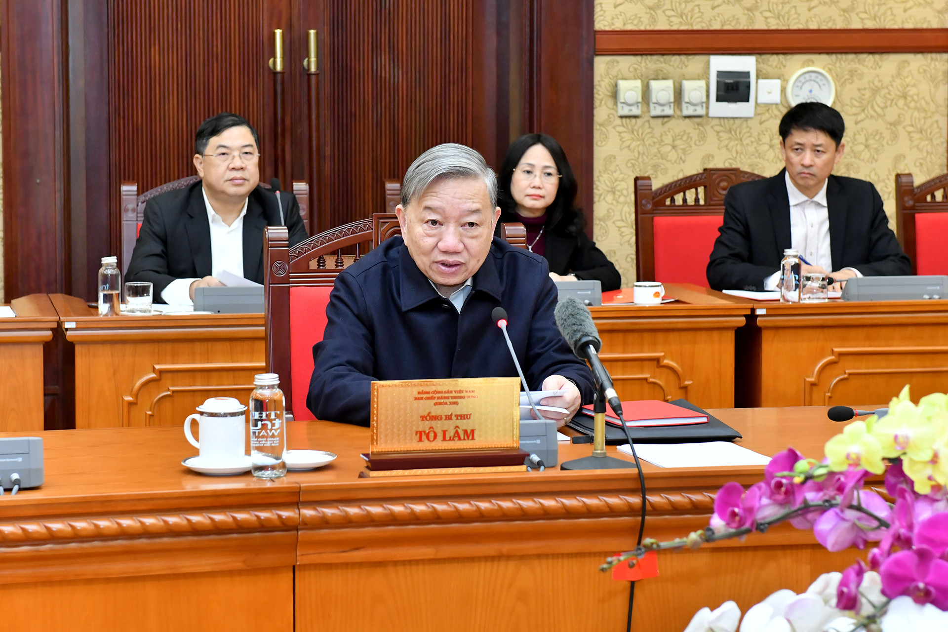 Tổng Bí thư Tô Lâm phát biểu chỉ đạo hội nghị.