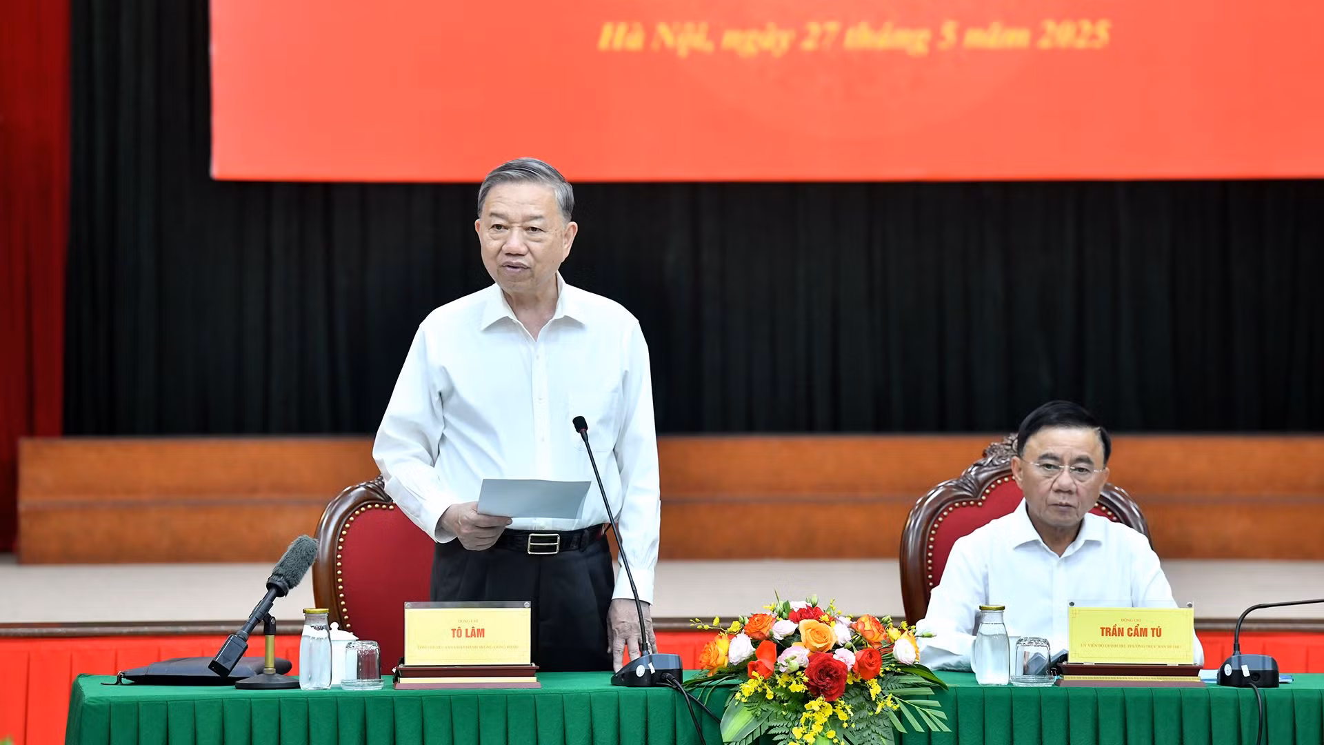 Tổng Bí thư Tô Lâm phát biểu chỉ đạo buổi làm việc với Ban Tổ chức Trung ương.