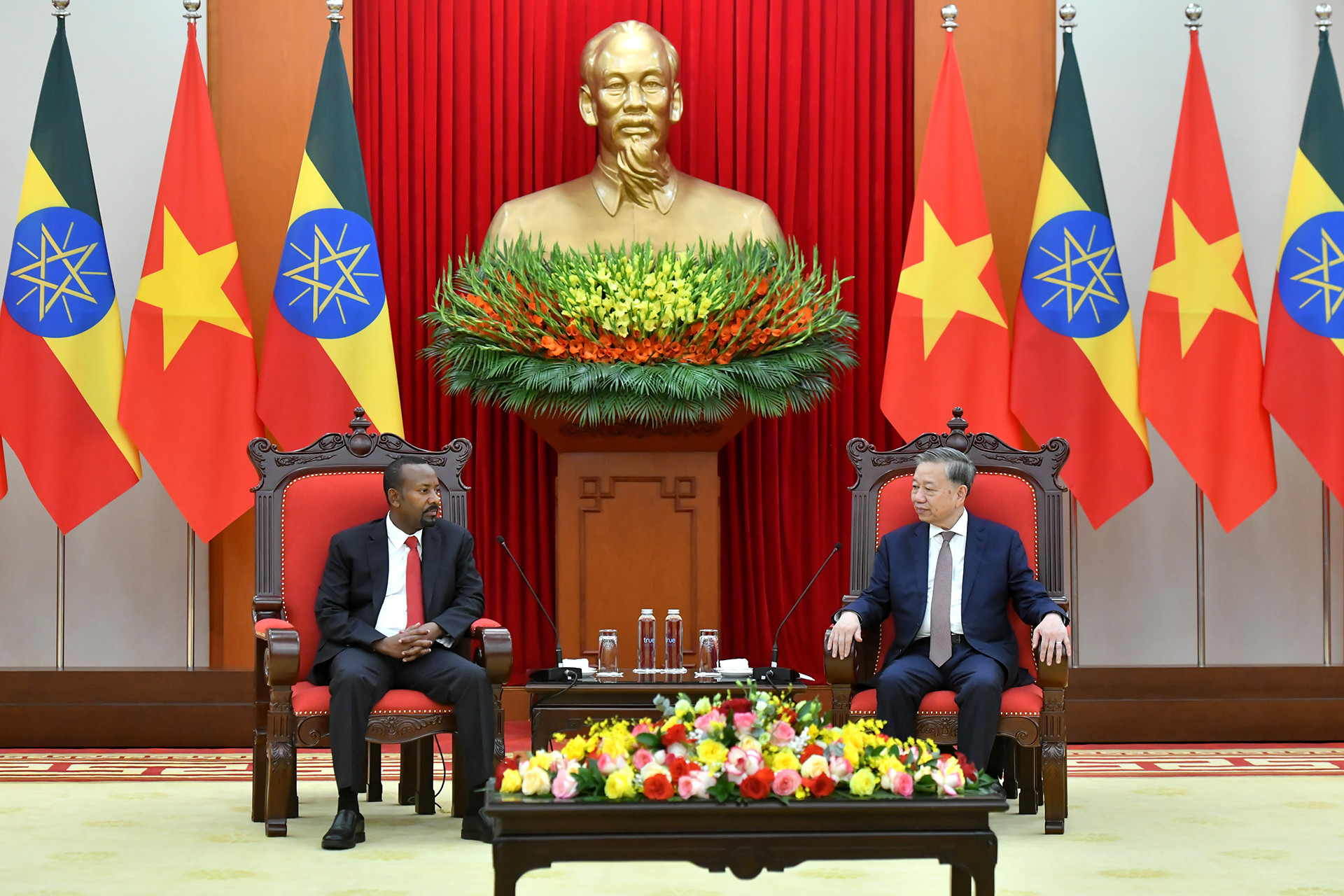 Tổng Bí thư Tô Lâm tiếp Thủ tướng Ethiopia Abiy Ahmed Ali.