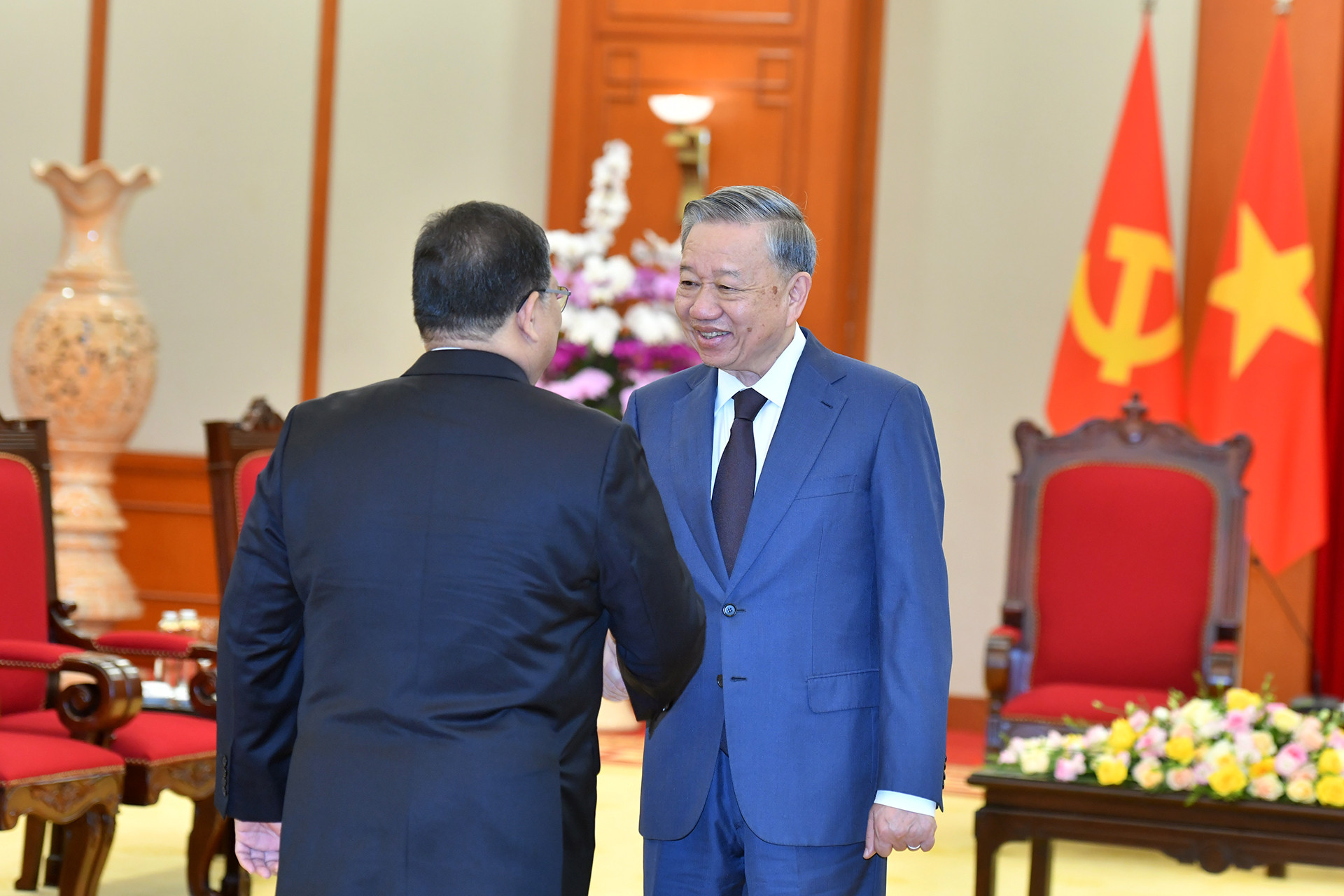 Tổng Bí thư Tô Lâm tiếp Chủ tịch Hạ viện Malaysia Tan Sri Dato’ Johari Bin Abdul.