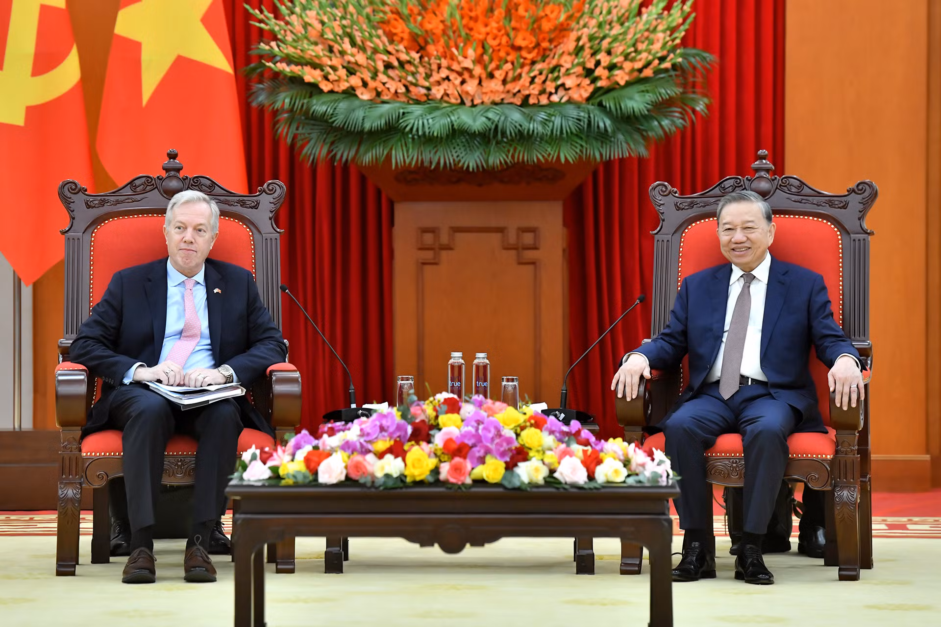 Tổng Bí thư Tô Lâm tiếp ông Ted Osius, Chủ tịch kiêm Tổng Giám đốc Hội đồng Kinh doanh Hoa Kỳ-ASEAN.