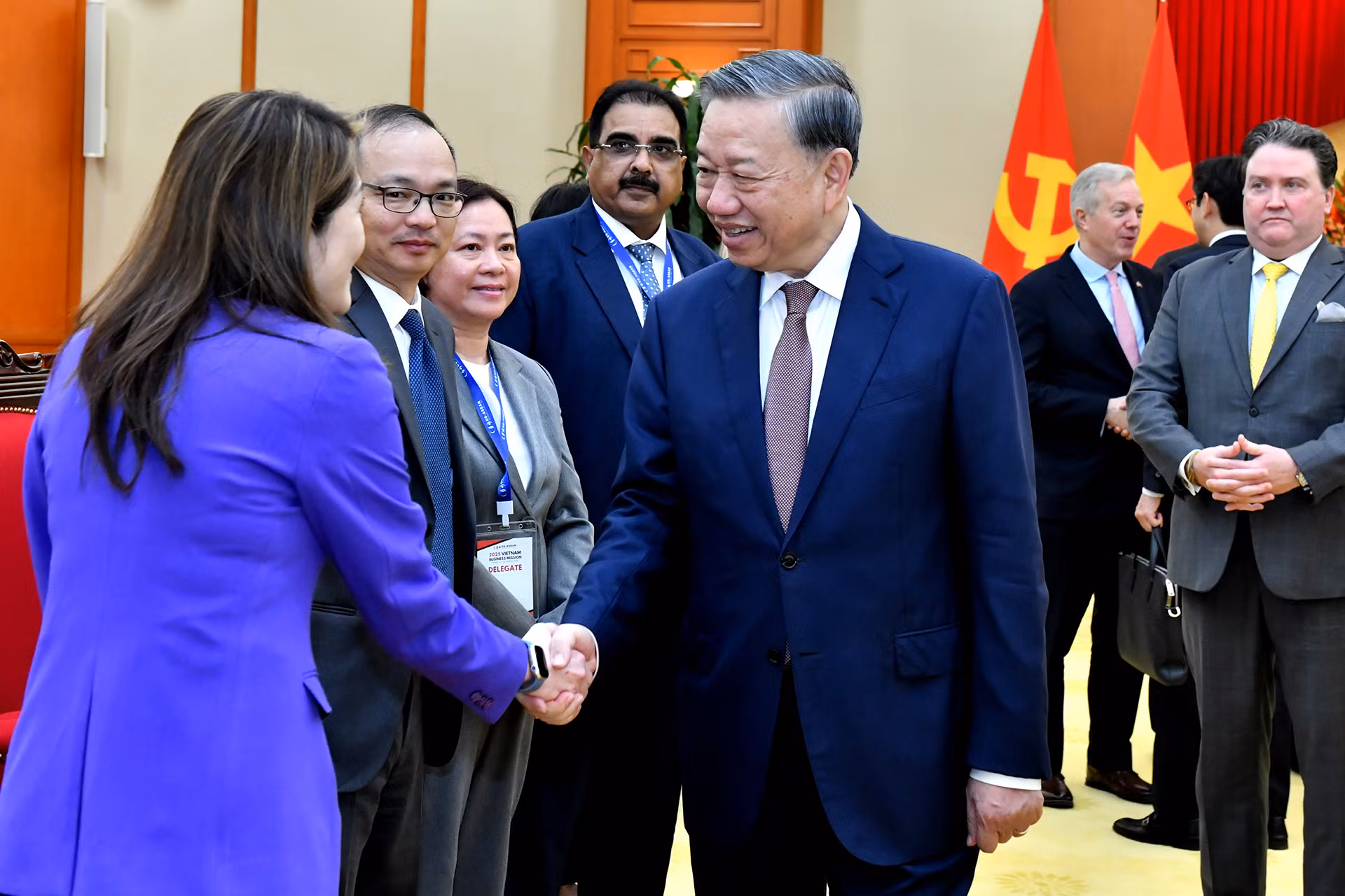 Tổng Bí thư Tô Lâm tiếp Đoàn doanh nghiệp Hội đồng Kinh doanh Hoa Kỳ-ASEAN.