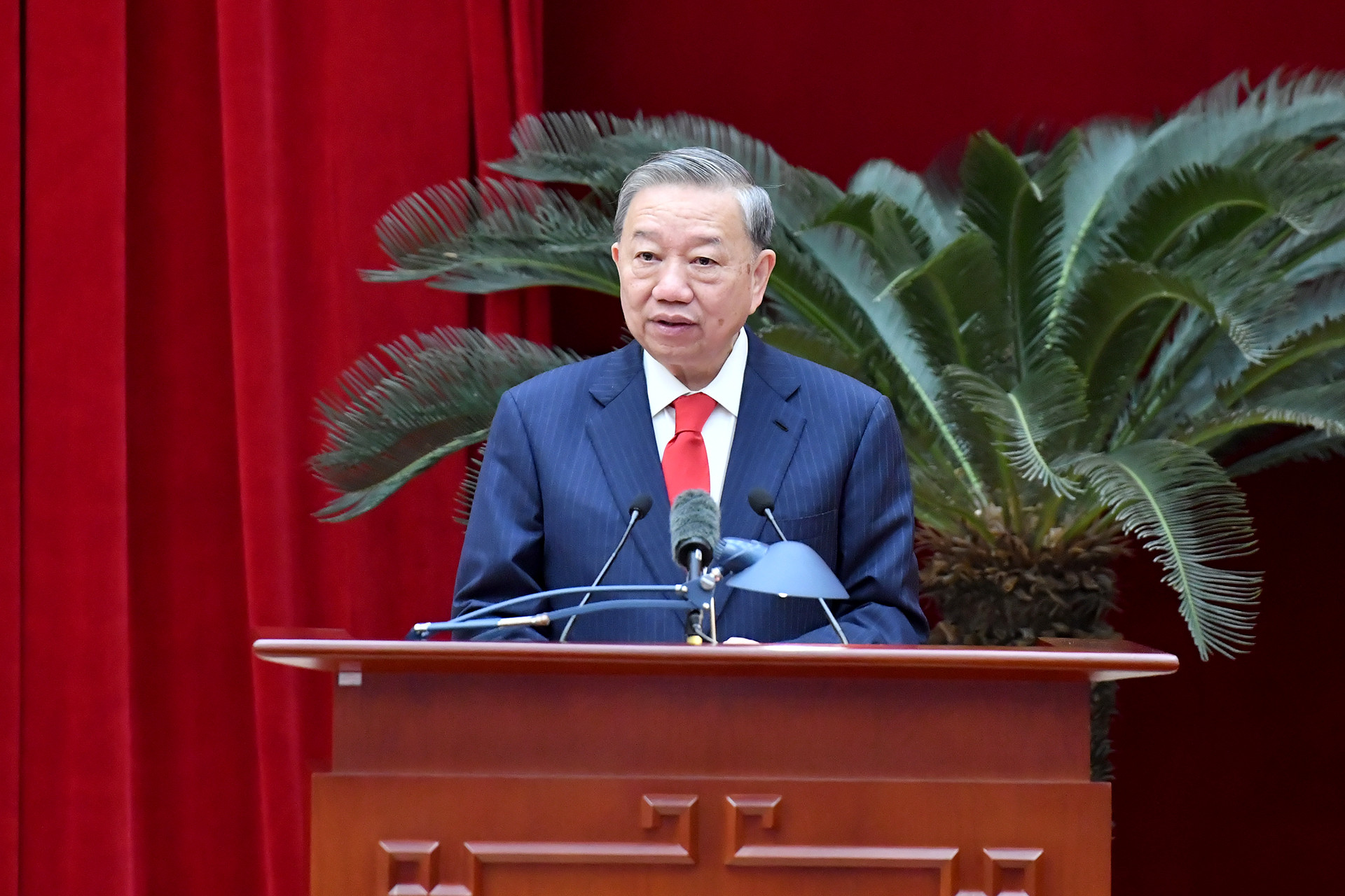 Tổng Bí thư Tô Lâm phát biểu tại hội nghị.