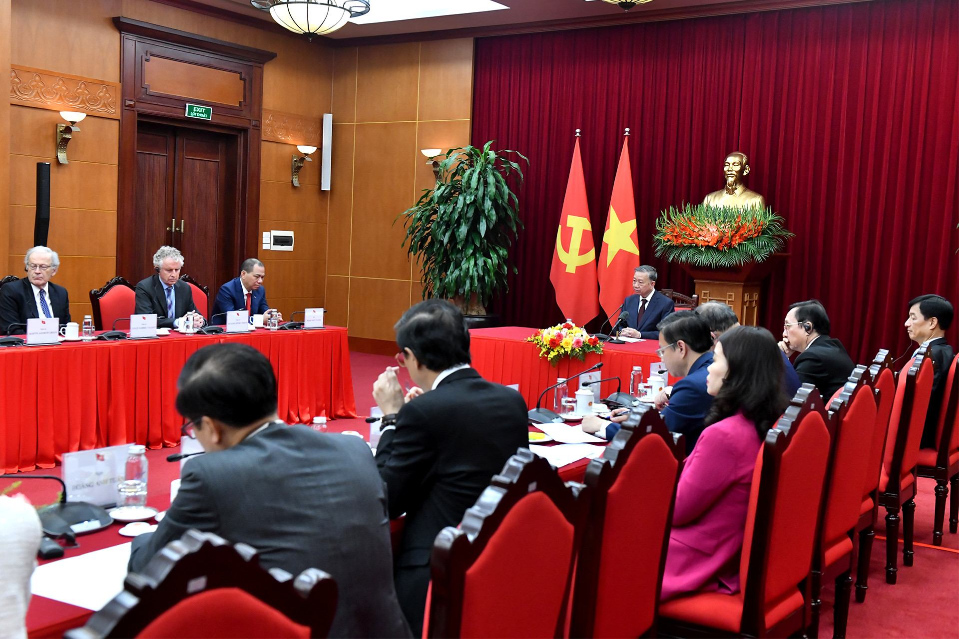 Quang cảnh buổi tiếp.