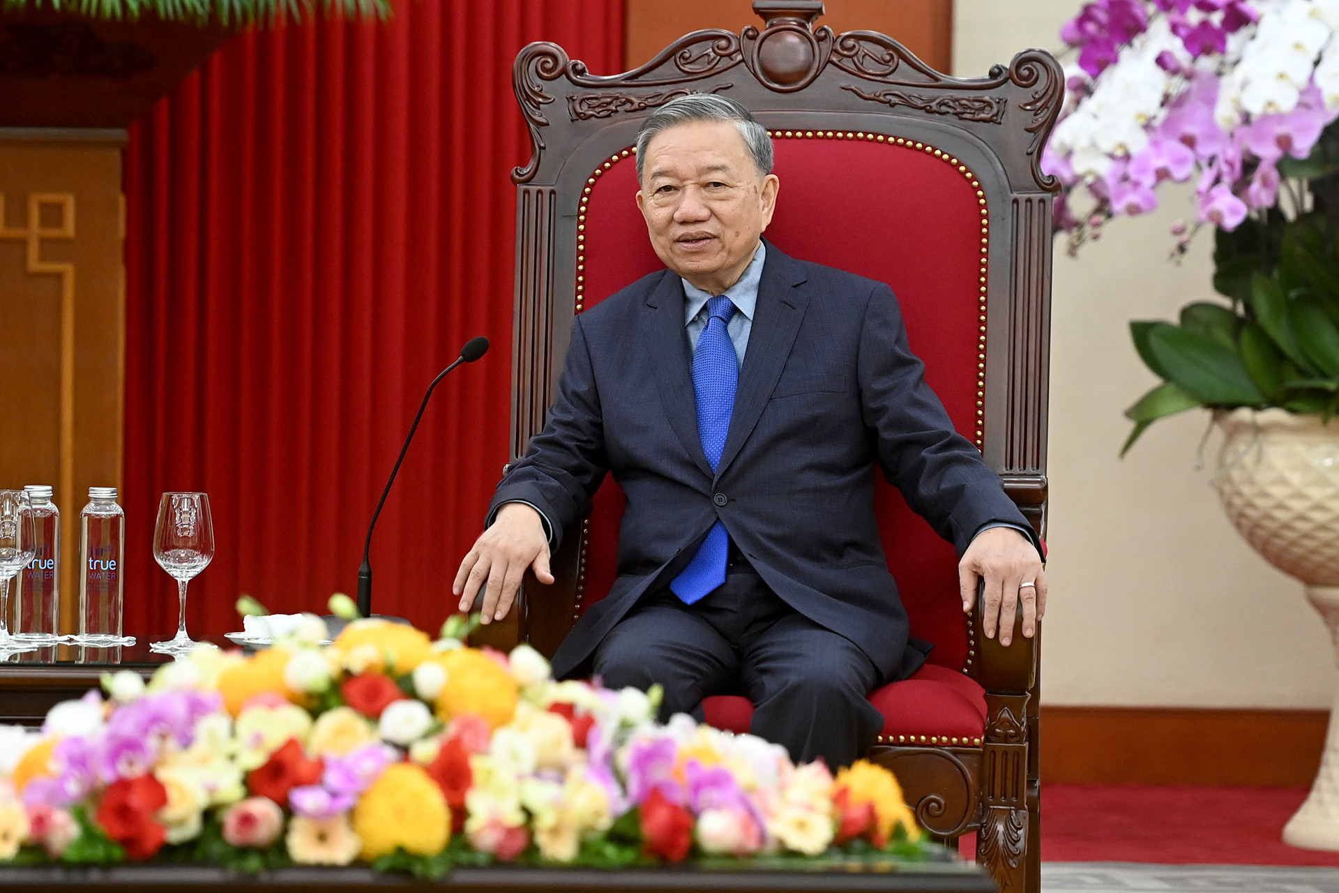 Tổng Bí thư, Chủ tịch nước Tô Lâm phát biểu tại buổi tiếp.