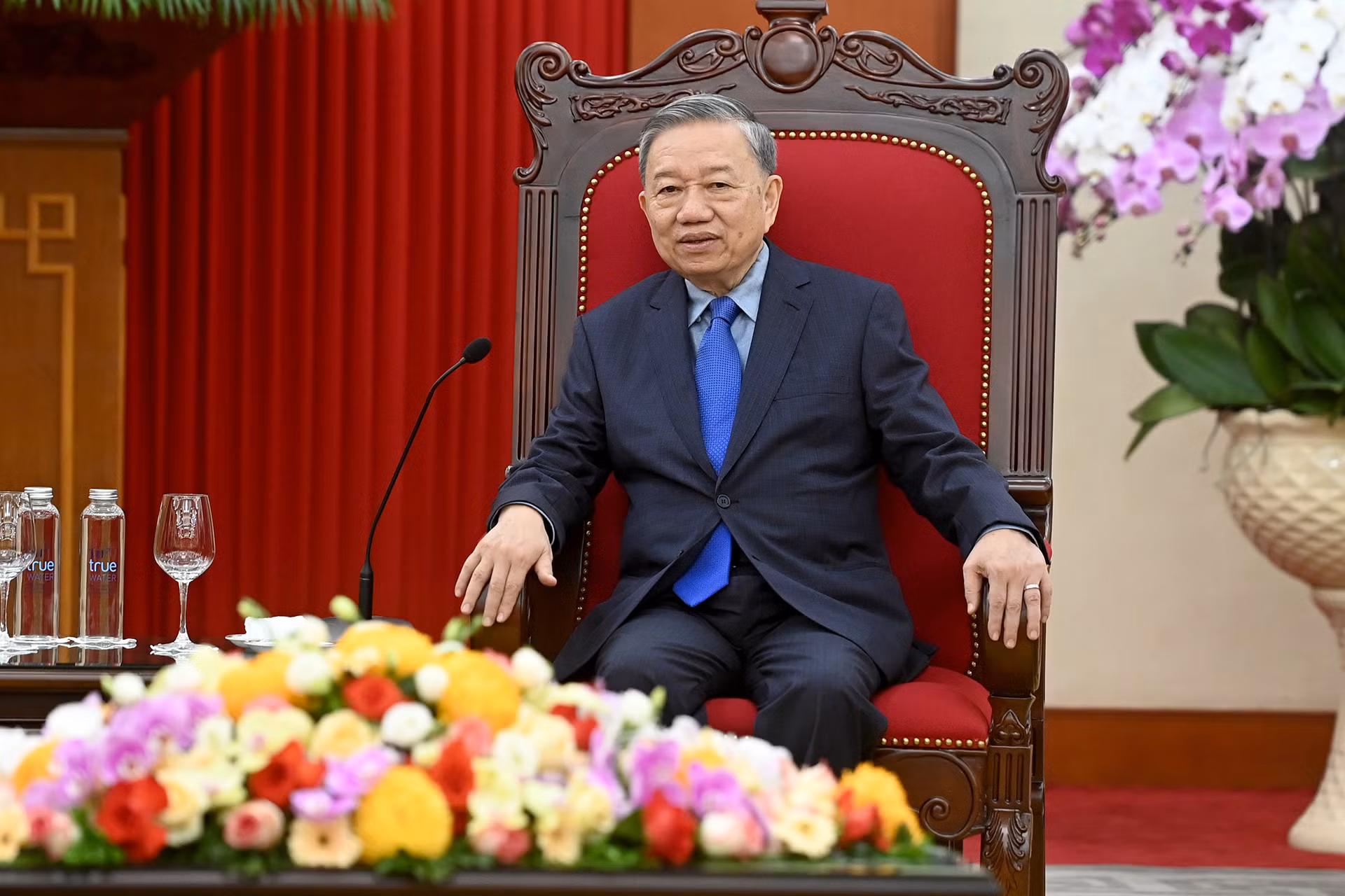 Tổng Bí thư, Chủ tịch nước Tô Lâm phát biểu tại buổi tiếp.