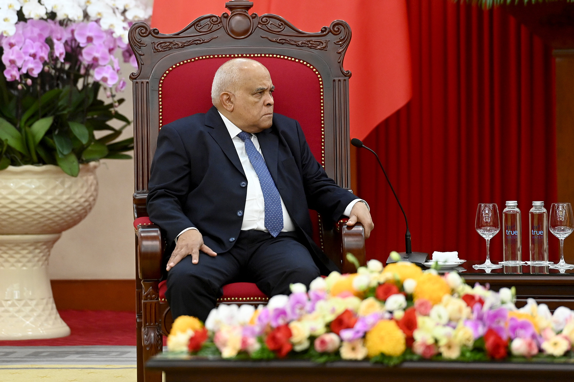 Đại sứ Cuba Orlando Nicolás Hernández Guillén tại buổi tiếp.