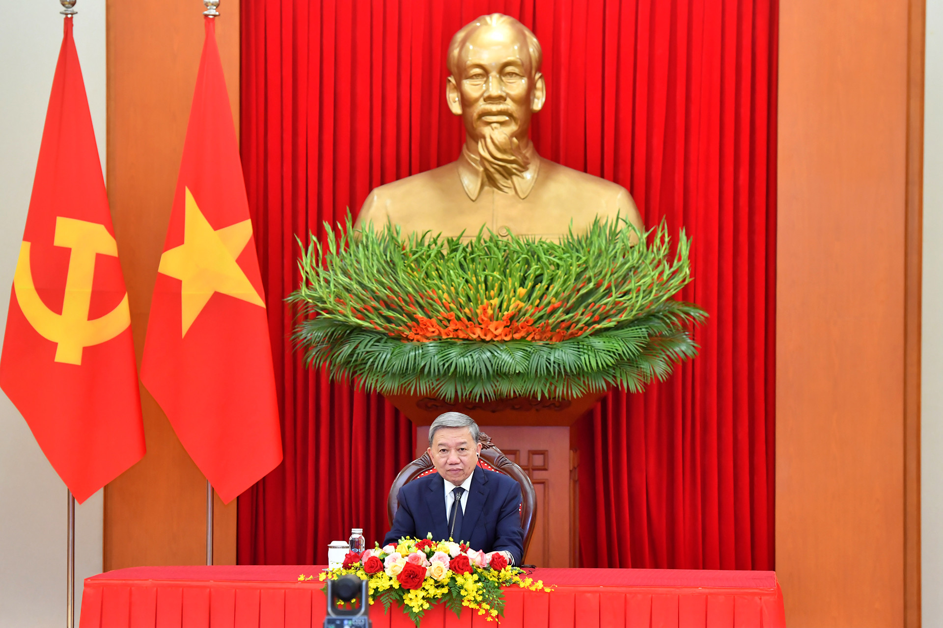 Tổng Bí thư Tô Lâm điện đàm với Chủ tịch Đảng Đại hội Dân tộc Phi, Tổng thống Nam Phi Cyril Ramaphosa.