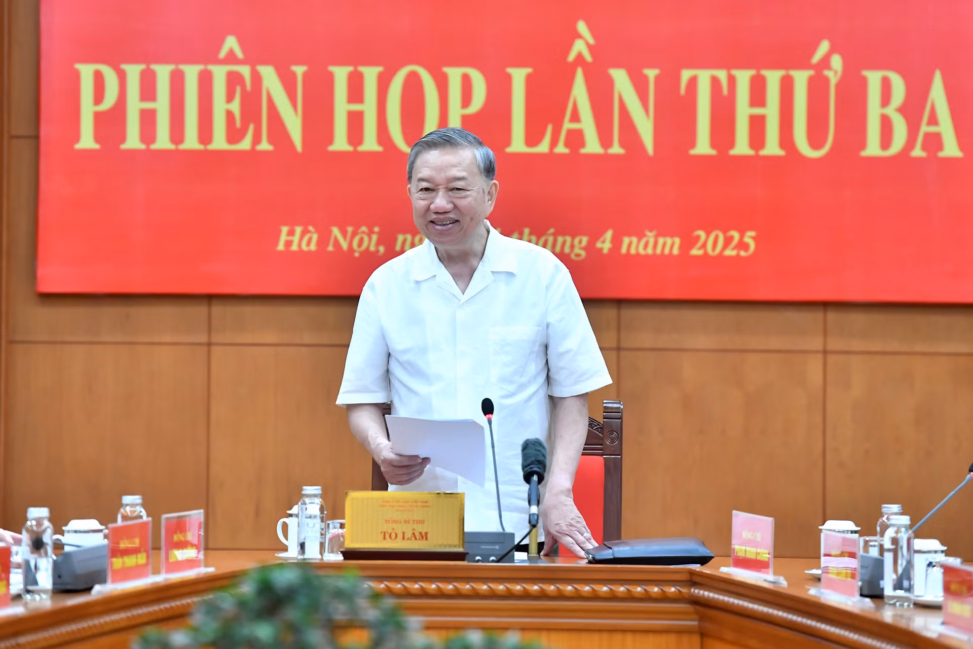 Tổng Bí thư Tô Lâm, Trưởng Ban Chỉ đạo chủ trì phiên họp.