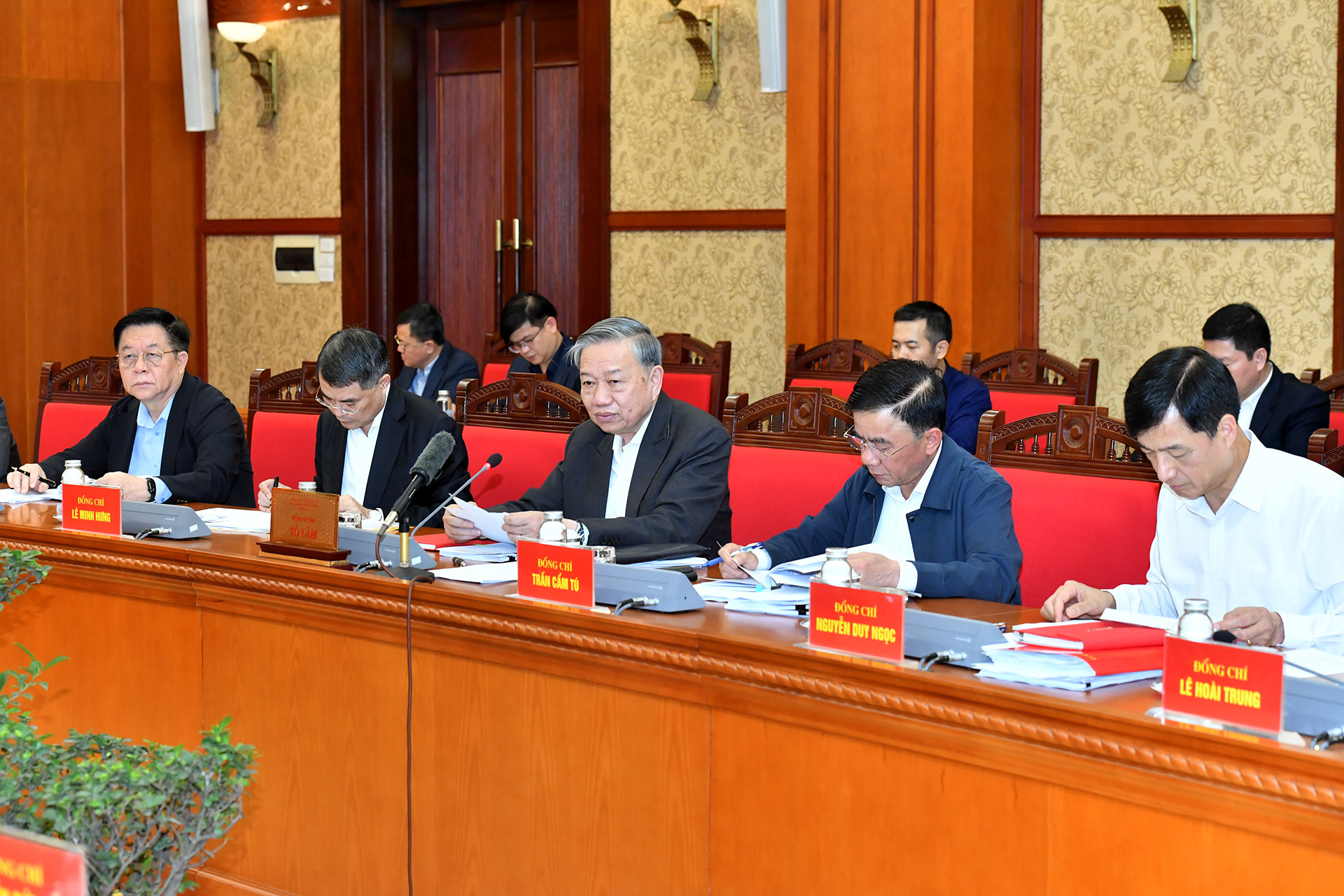 Tổng Bí thư Tô Lâm chủ trì phiên họp.