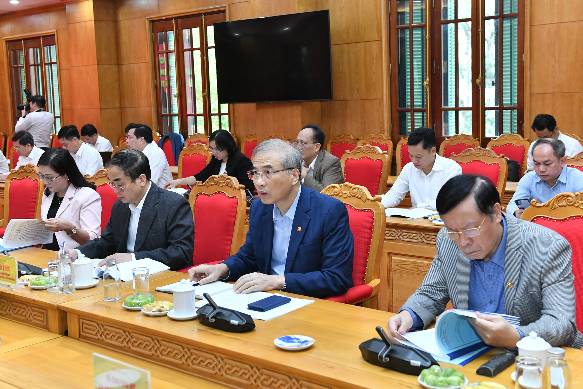 Các đại biểu dự buổi làm việc. Các đại biểu dự buổi làm việc.