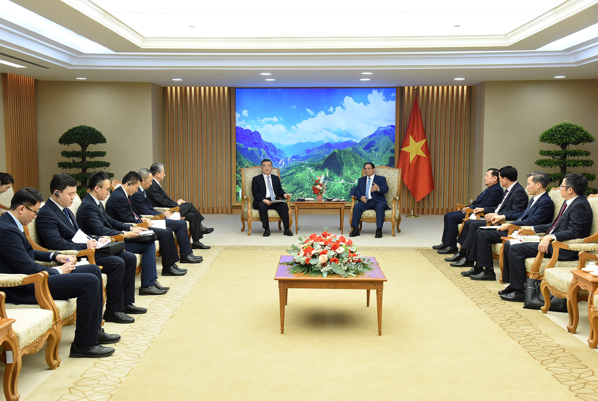 Quang cảnh buổi tiếp.