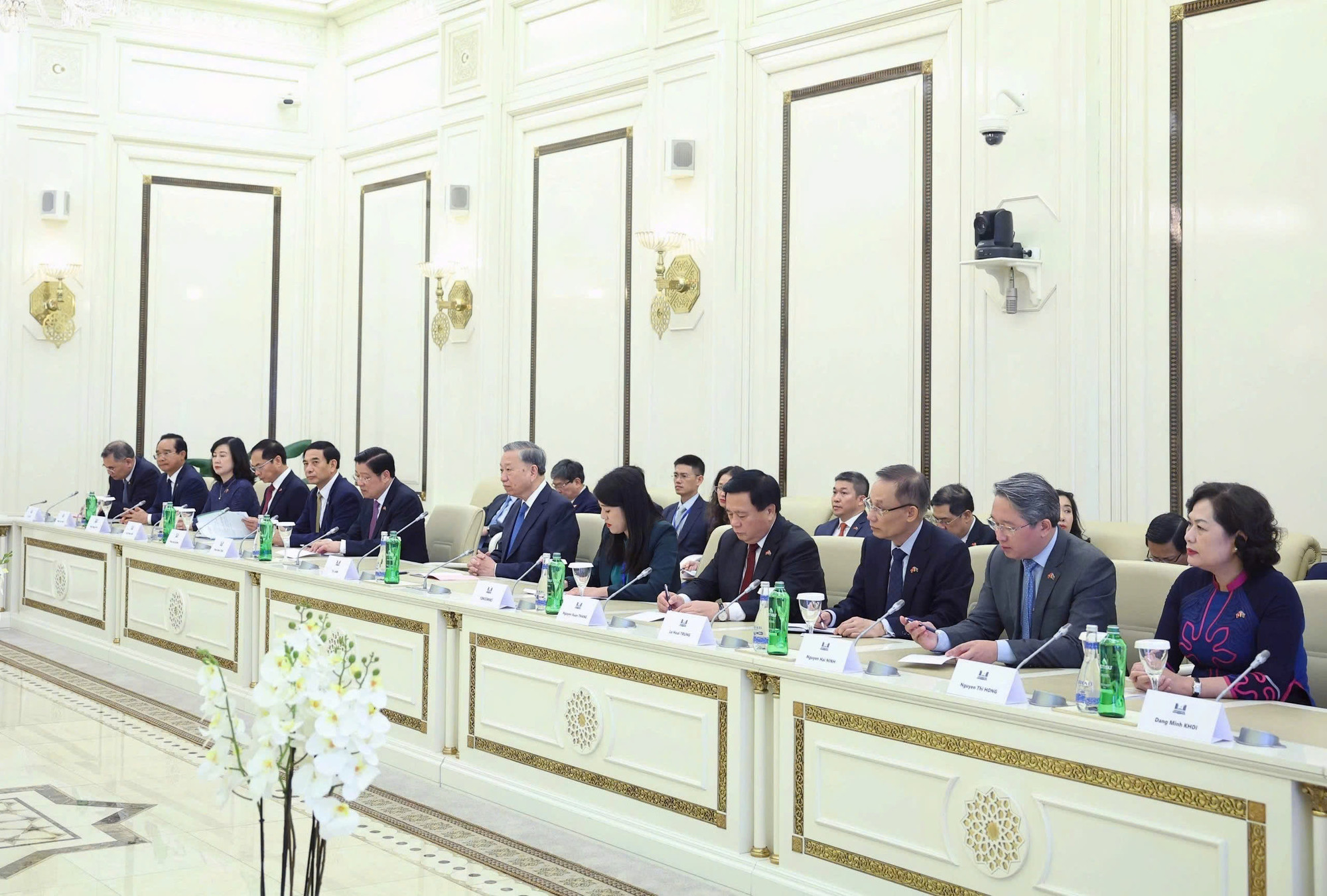 Tổng Bí thư Tô Lâm hội kiến Chủ tịch Quốc hội Azerbaijan Sahiba Gafarova.