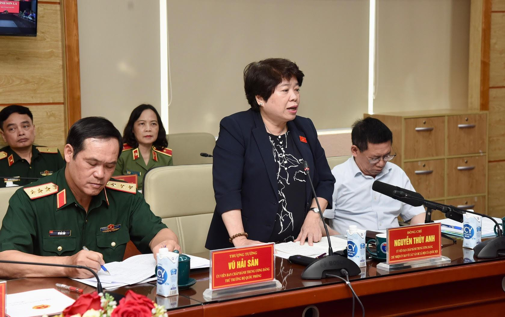 Chủ nhiệm Ủy ban Các vấn đề xã hội của Quốc hội Nguyễn Thuý Anh phát biểu ý kiến.