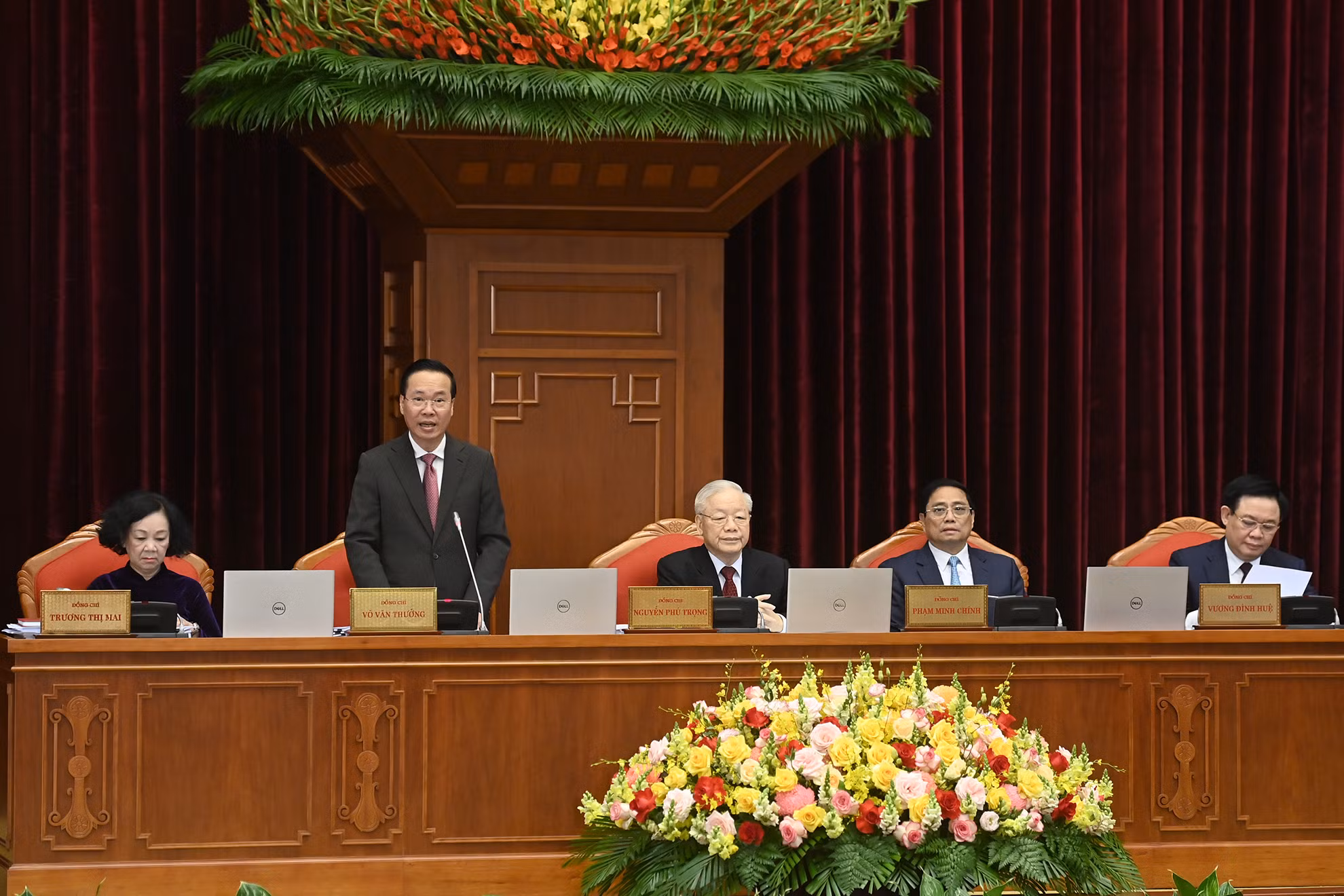 Ủy viên Bộ Chính trị, Chủ tịch nước Võ Văn Thưởng điều hành phiên khai mạc Hội nghị.