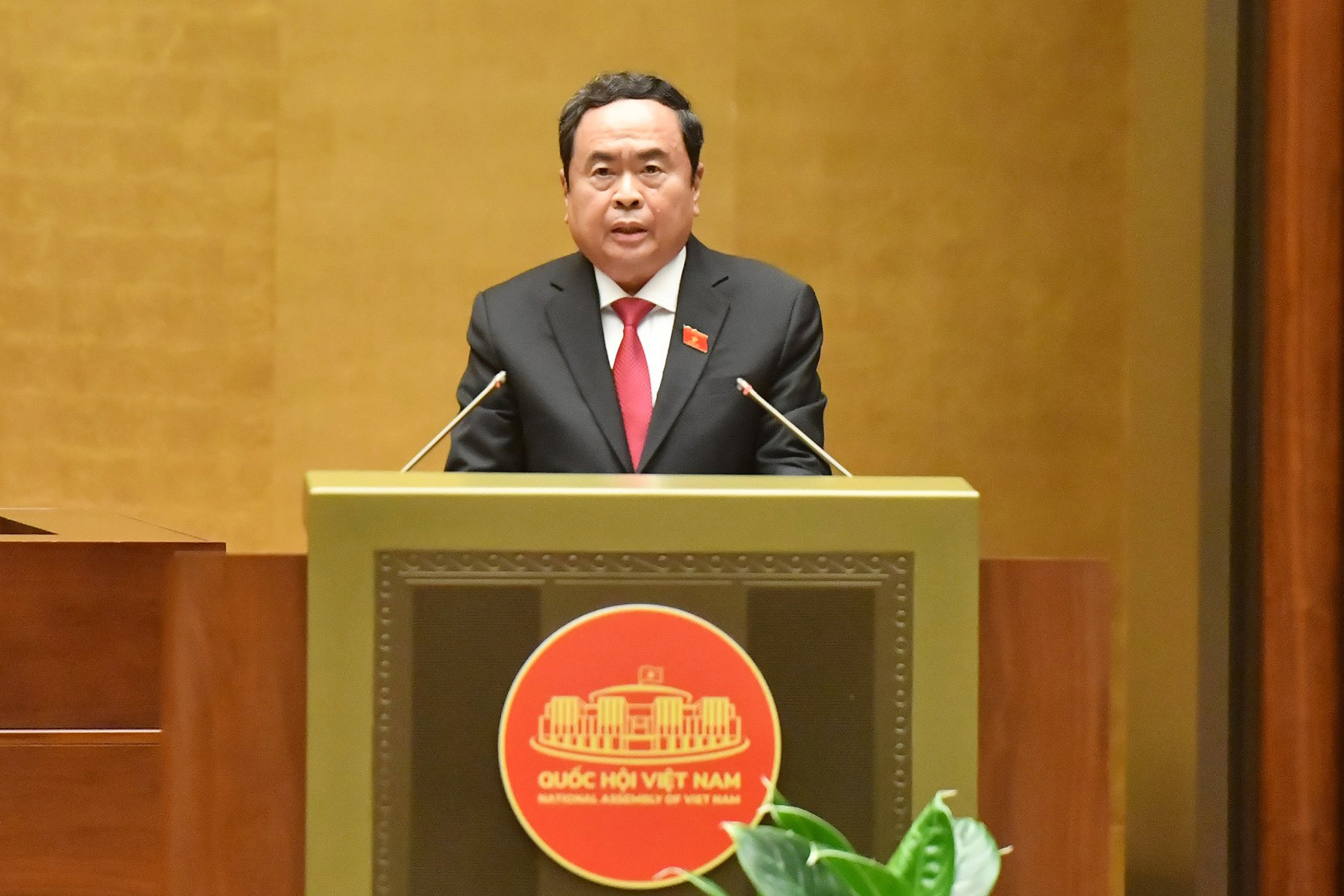 Chủ tịch Quốc hội Trần Thanh Mẫn phát biểu bế mạc Kỳ họp thứ 7, Quốc hội khóa XV.