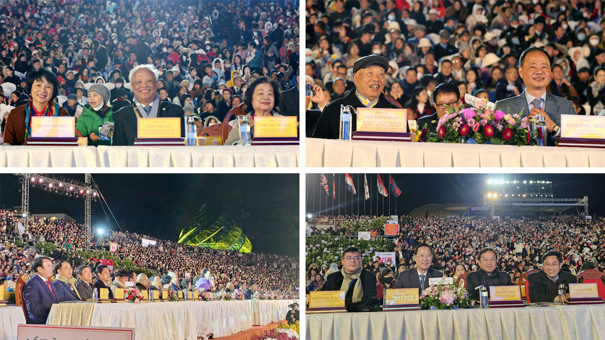 Đại biểu tham dự lễ khai mạc.