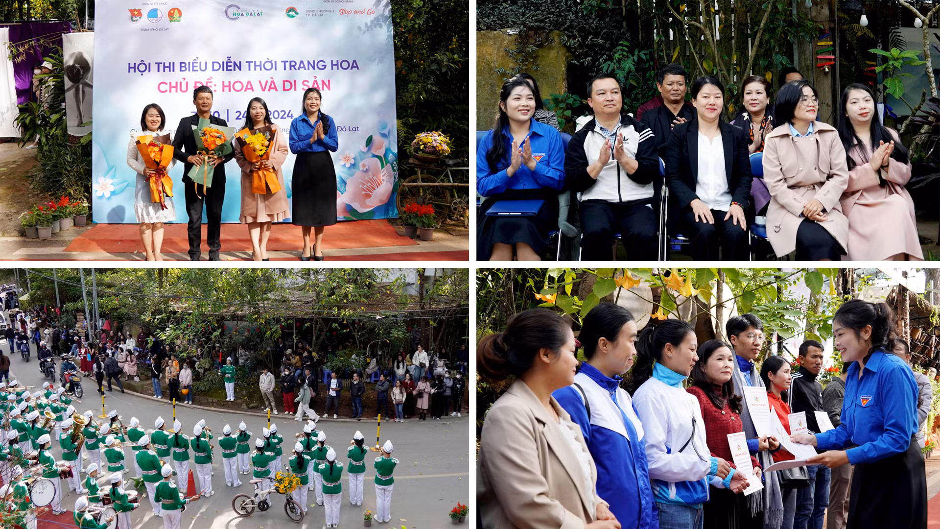 Ngày 24/11, Thành đoàn Đà Lạt phối hợp Ủy ban nhân dân Phường 2, thành phố Đà Lạt và đơn vị Stop And Go Art Space tổ chức Hội thi trình diễn thời trang hoa, với chủ đề “Hoa và di sản”.