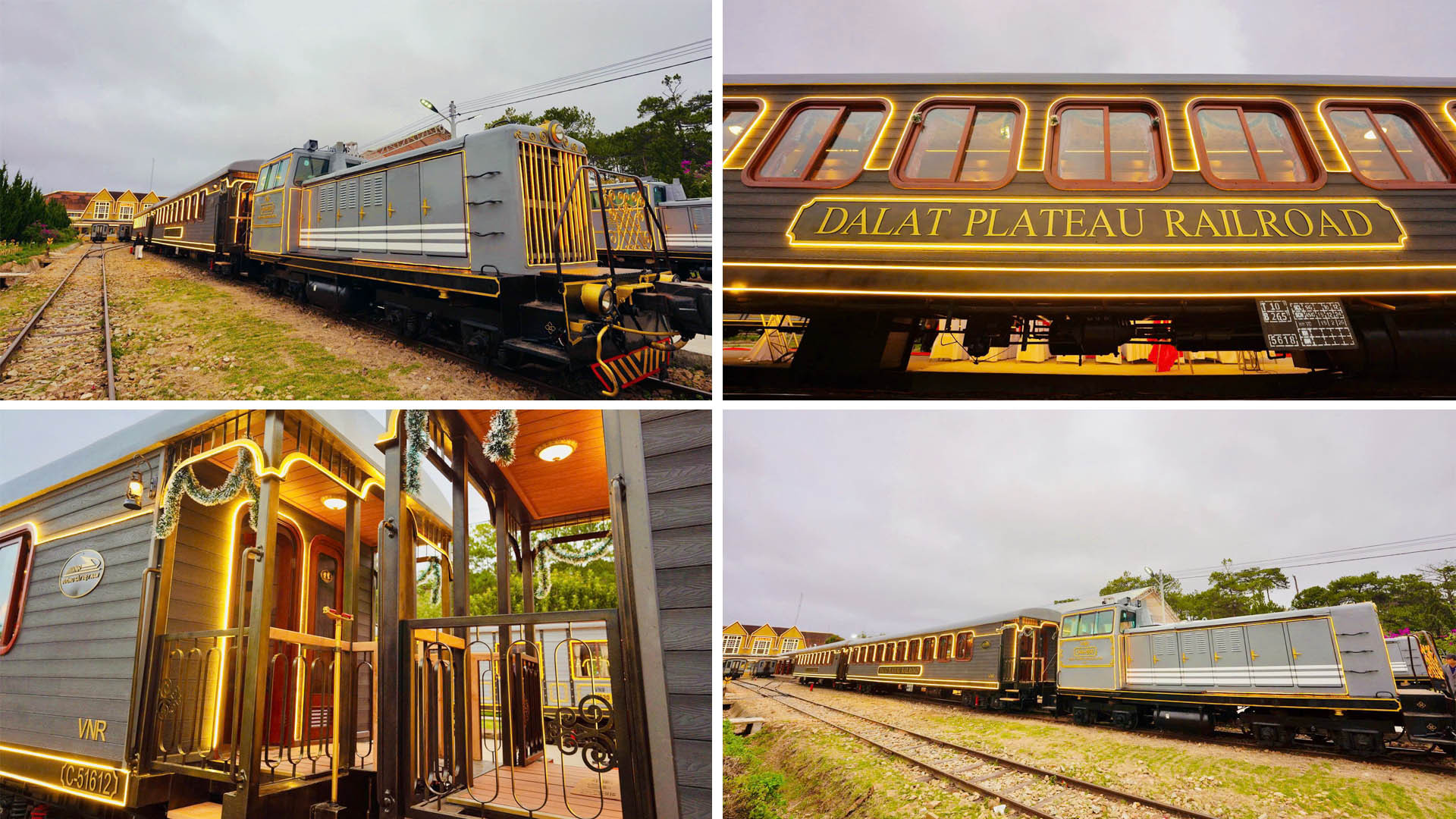 Đoàn tàu La Reine lấy cảm hứng từ kiến trúc dinh Nam Phương hoàng hậu, các toa tàu được thiết kế tinh tế, kết hợp hài hòa giữa phong cách Đông Dương và Pháp, vừa mang nét đẹp cổ điển Á đông và nét lãng mạn, thơ mộng của phố núi Đà Lạt phục vụ hành khách chiêm ngưỡng cảnh sắc thiên nhiên tươi đẹp của xứ ngàn hoa Đà Lạt qua các ô cửa đoàn tàu, từ khu vực trung tâm thành phố đến vùng ngoại ô Trại Mát. Đoàn tàu La Reine lấy cảm hứng từ kiến trúc dinh Nam Phương hoàng hậu, các toa tàu được thiết kế tinh tế, kết hợp hài hòa giữa phong cách Đông Dương và Pháp, vừa mang nét đẹp cổ điển Á đông và nét lãng mạn, thơ mộng của phố núi Đà Lạt phục vụ hành khách chiêm ngưỡng cảnh sắc thiên nhiên tươi đẹp của xứ ngàn hoa Đà Lạt qua các ô cửa đoàn tàu, từ khu vực trung tâm thành phố đến vùng ngoại ô Trại Mát.