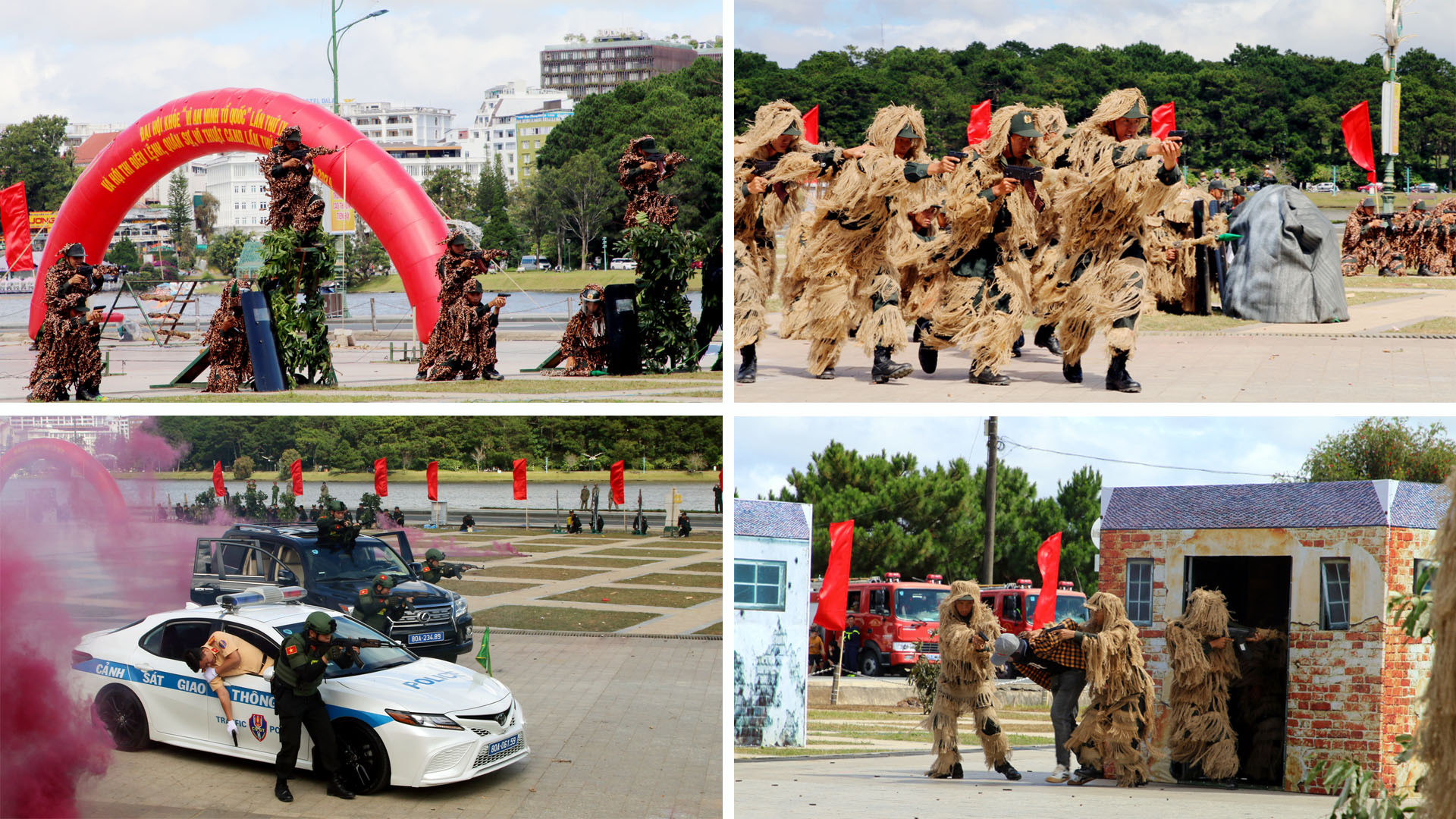 Tình huống nghiệp vụ trấn áp tội phạm.