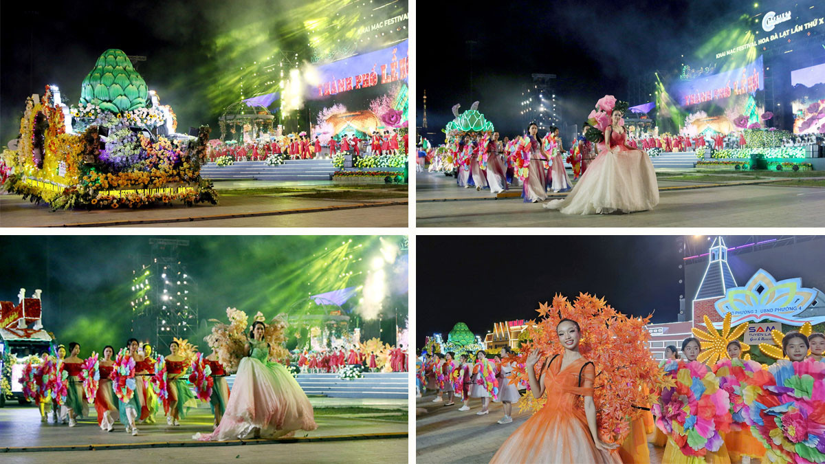 Chương trình carnaval rực rỡ sắc hoa.