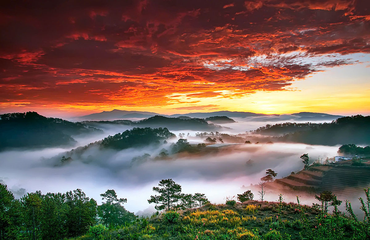 Sắc thu. (Ảnh: Võ Trang)