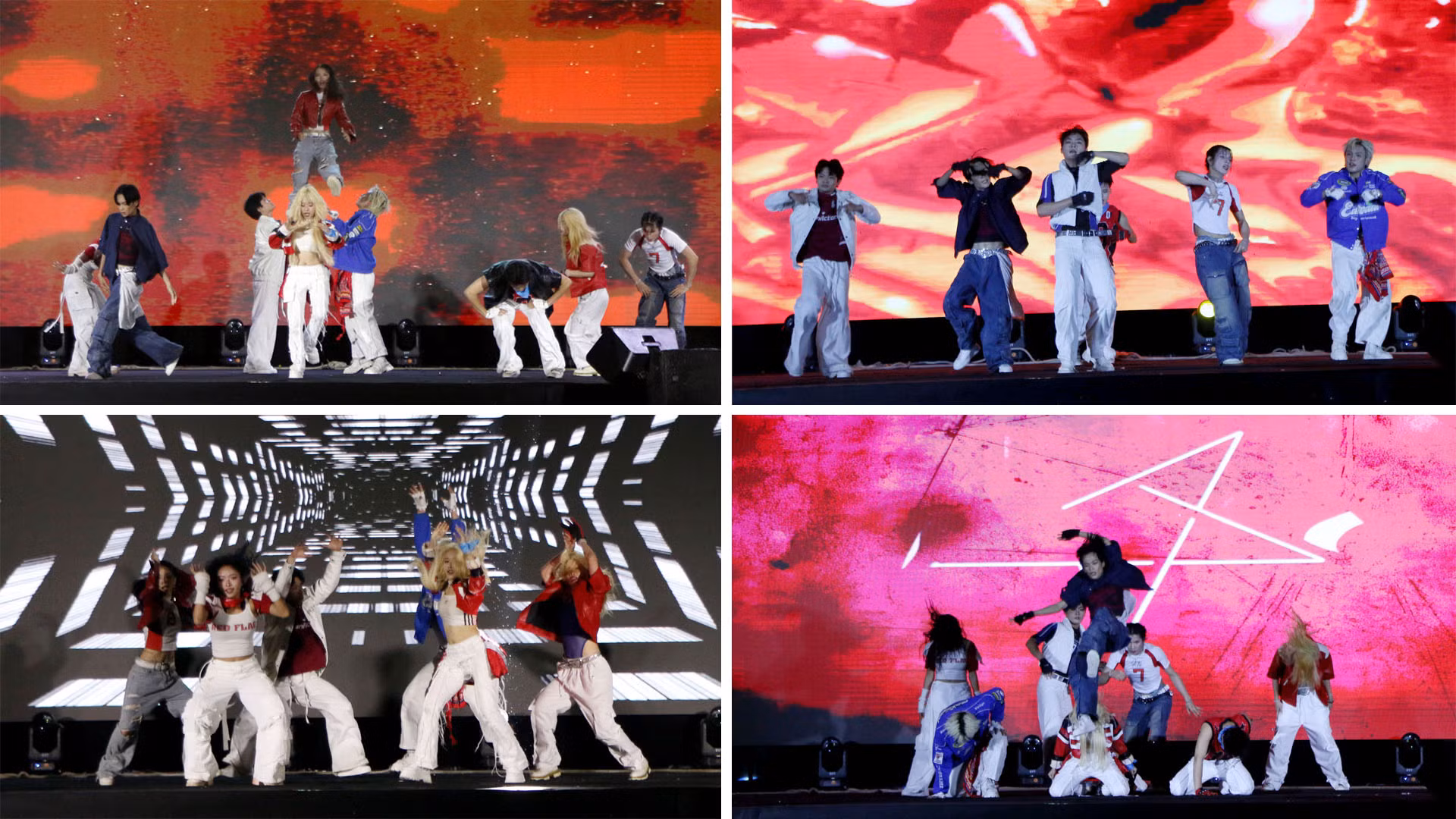 Các nhóm nhảy trình diễn các tiết mục sôi động tại đêm giao lưu.