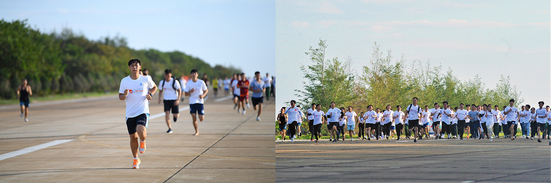 Các vận động viên hào hứng tranh tài tại Giải chạy "Vì Trường Sa thân yêu".