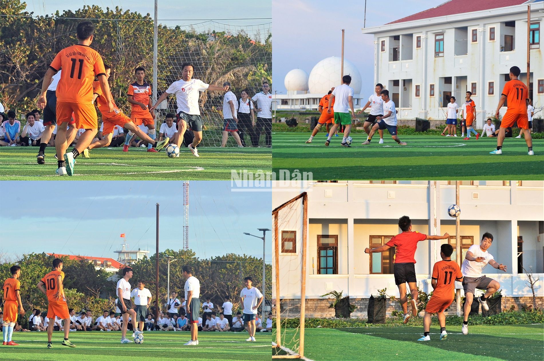 Trận đấu diễn ra trong không khí thân mật nhưng không hề làm giảm đi sự sôi động và những pha tranh bóng kịch tính.