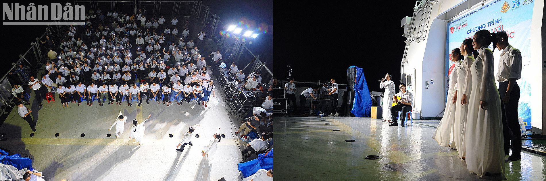 Chương trình giao lưu văn hóa, văn nghệ ngay trên boong tàu KN-290.