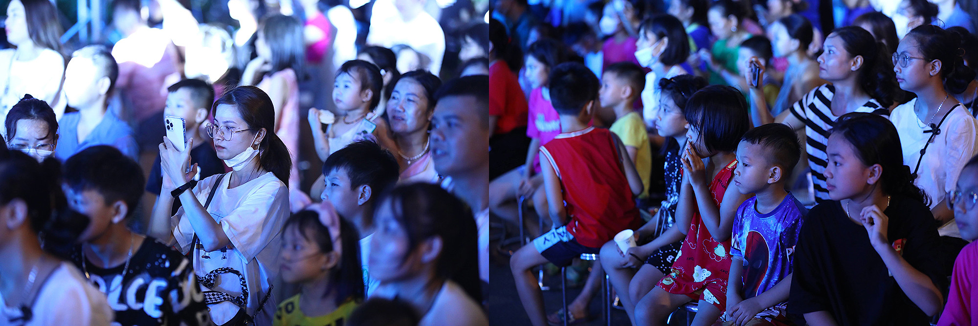 Rất đông khán giả tới thưởng thức đêm nhạc.
