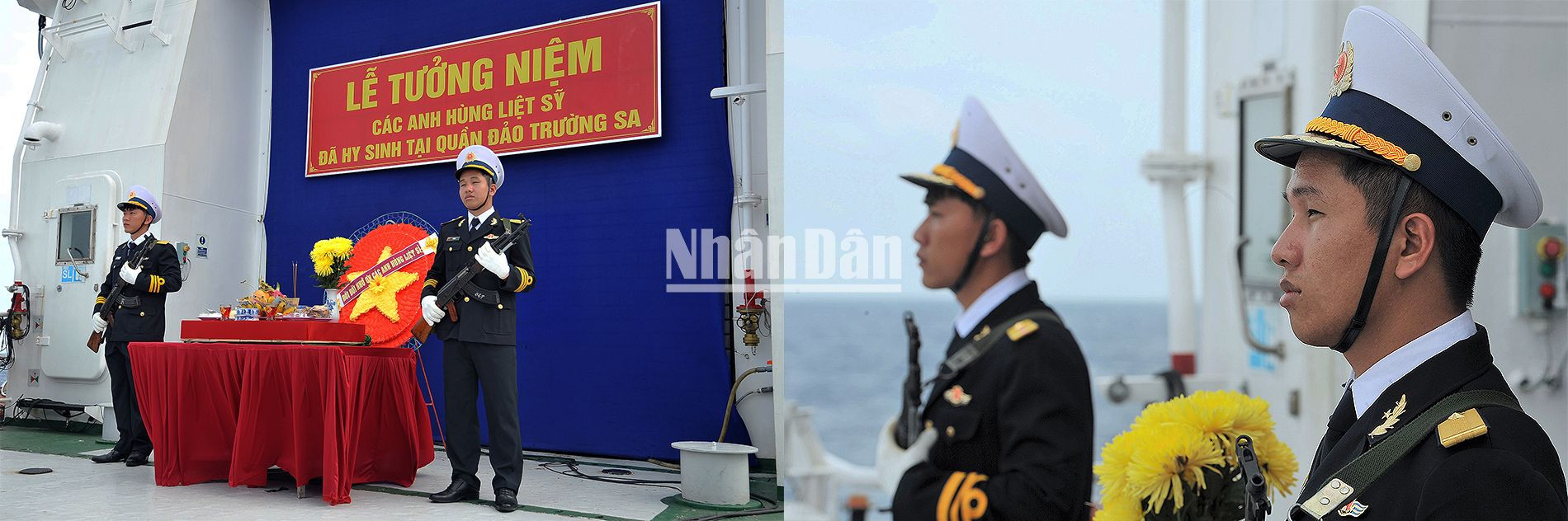 Đội tiêu binh danh dự tại buổi lễ.