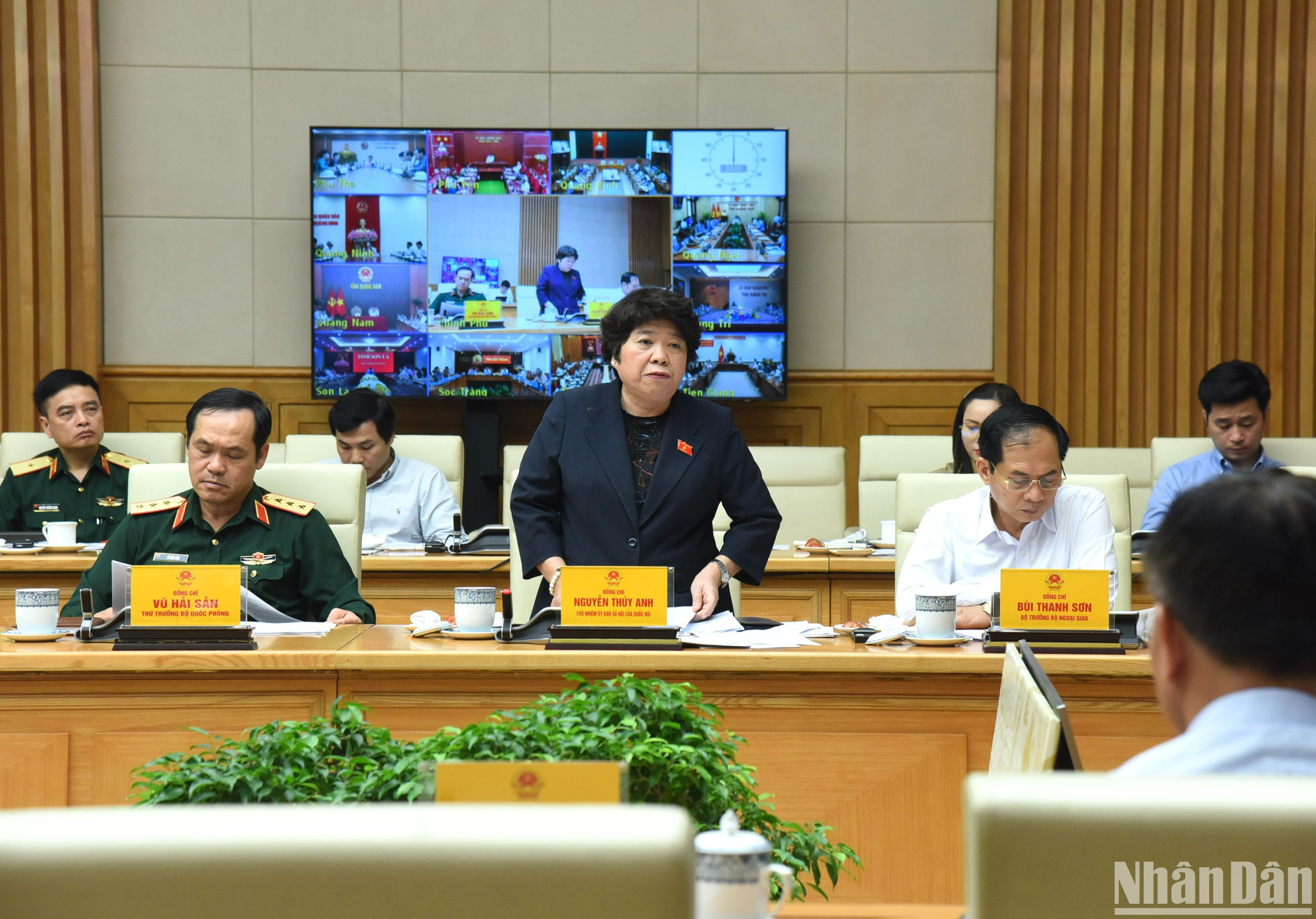 Chủ nhiệm Ủy ban Xã hội của Quốc hội Nguyễn Thúy Anh phát biểu.