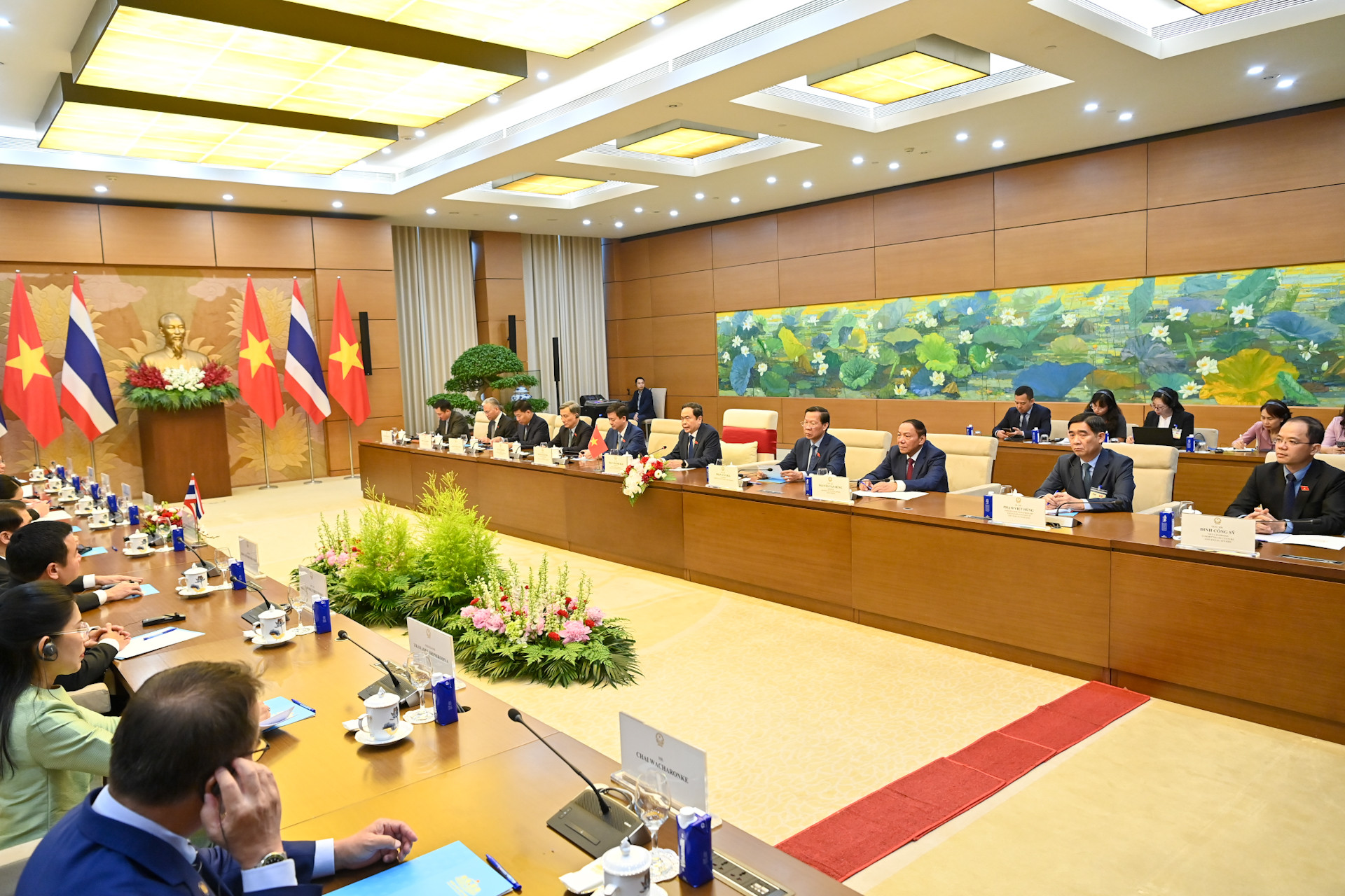 Quang cảnh hội kiến tại Nhà Quốc hội.