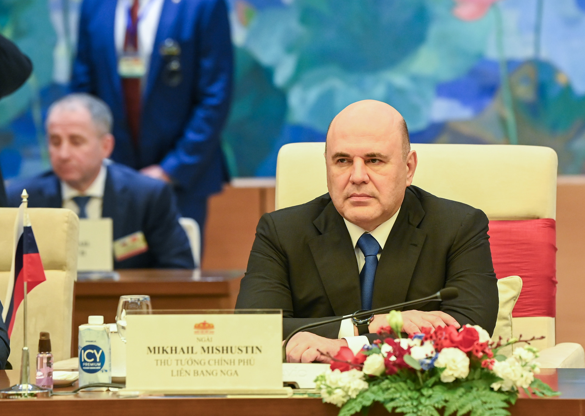 Thủ tướng Liên bang Nga Mikhail Vladimirovich Mishustin phát biểu tại hội kiến.