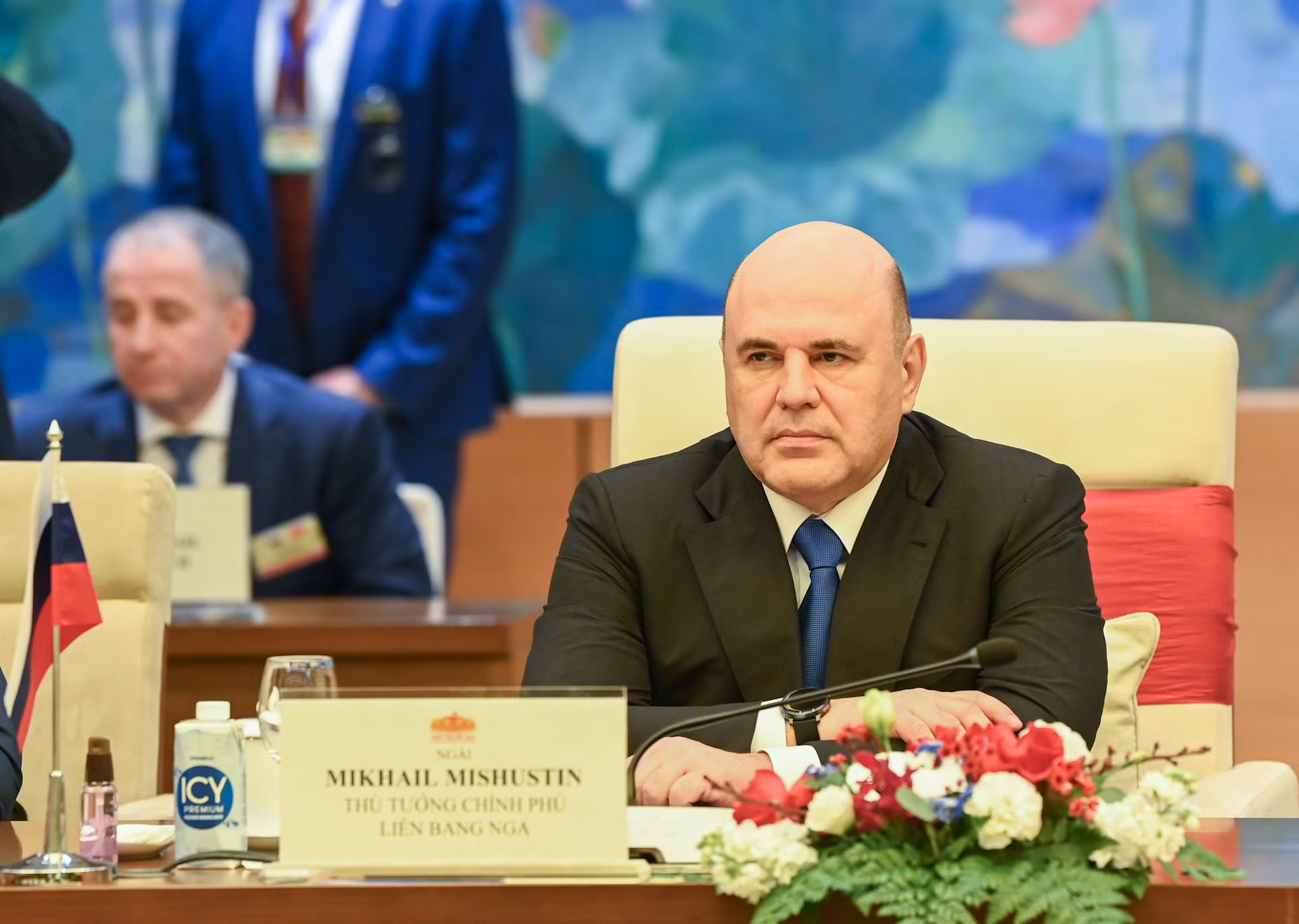 Thủ tướng Liên bang Nga Mikhail Vladimirovich Mishustin phát biểu tại hội kiến.