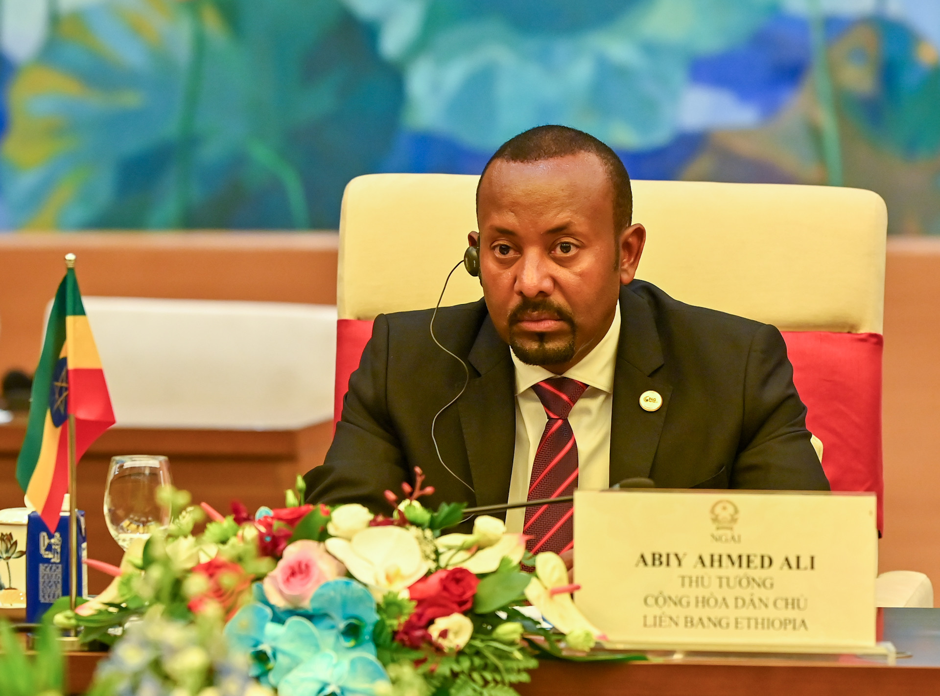 Thủ tướng Ethiopia Abiy Ahmed Ali phát biểu tại hội kiến.