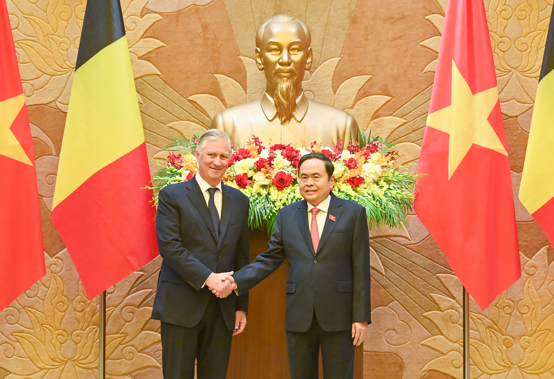 Chủ tịch Quốc hội Trần Thanh Mẫn và Nhà vua Vương quốc Bỉ Philippe tại hội kiến.