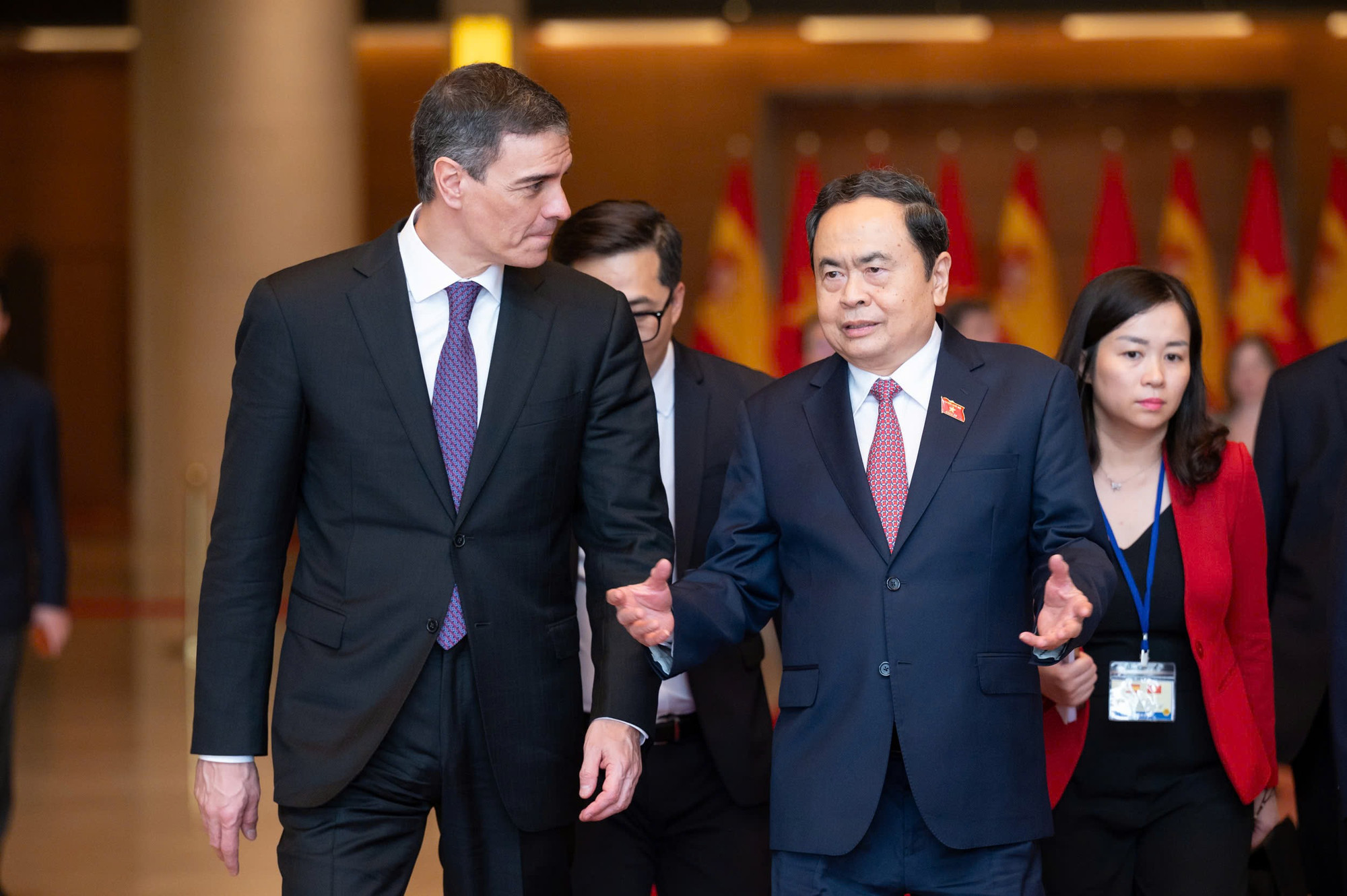 [Ảnh] Chủ tịch Quốc hội Trần Thanh Mẫn hội kiến Thủ tướng Tây Ban Nha ảnh 9