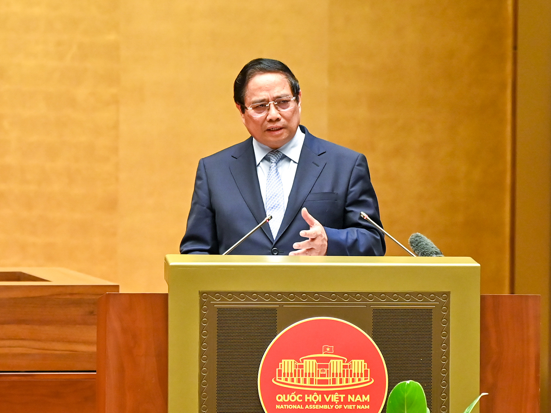 Thủ tướng Phạm Minh Chính trình bày chuyên đề về các dự thảo Văn kiện Đại hội XIV của Đảng.