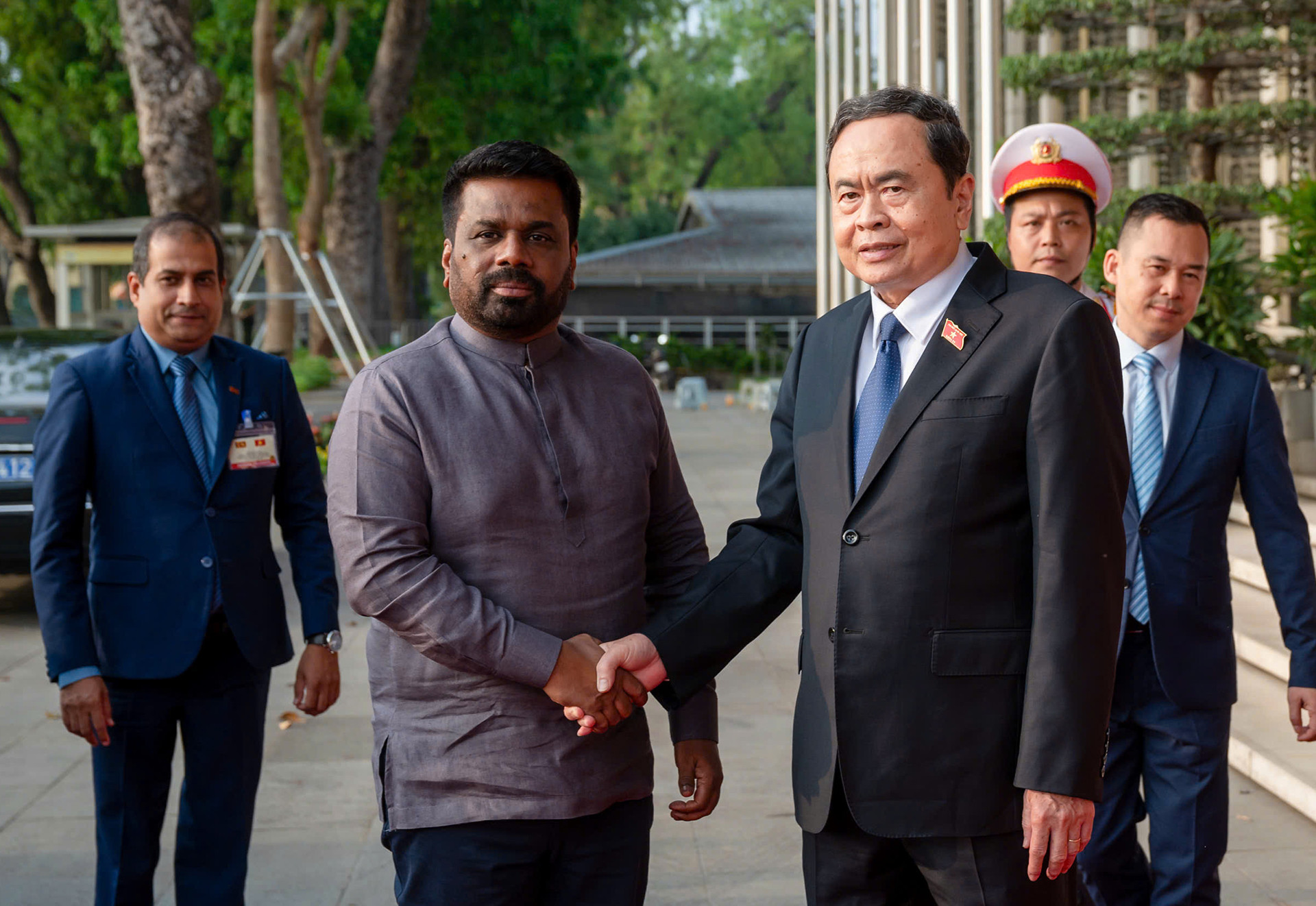 [Ảnh] Chủ tịch Quốc hội Trần Thanh Mẫn hội kiến Tổng thống Sri Lanka Anura Kumara Dissanayaka ảnh 1