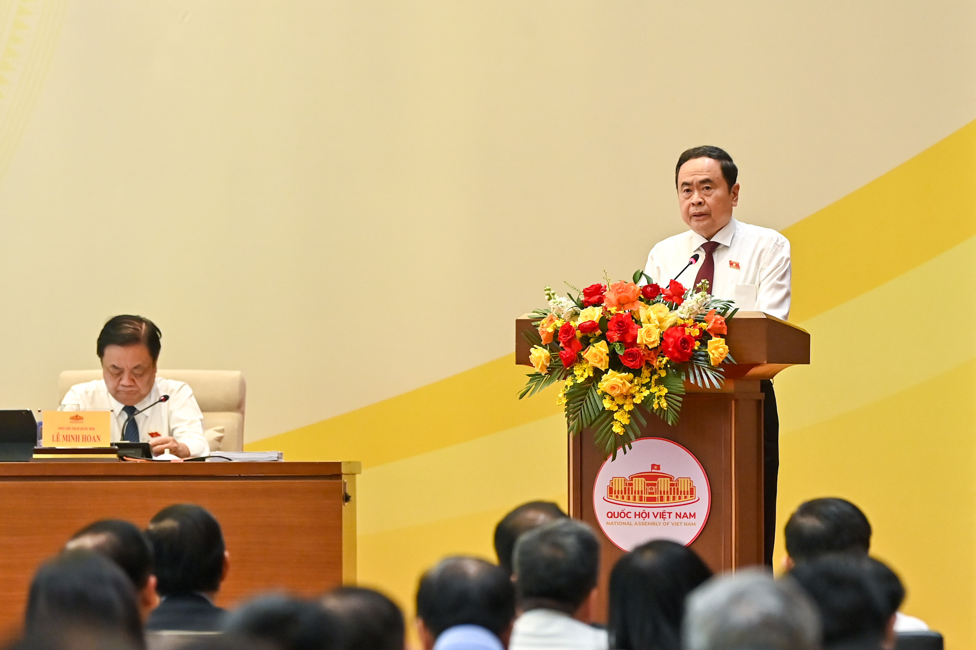 [Ảnh] Chủ tịch Quốc hội Trần Thanh Mẫn chủ trì Hội nghị đại biểu Quốc hội hoạt động chuyên trách ảnh 5