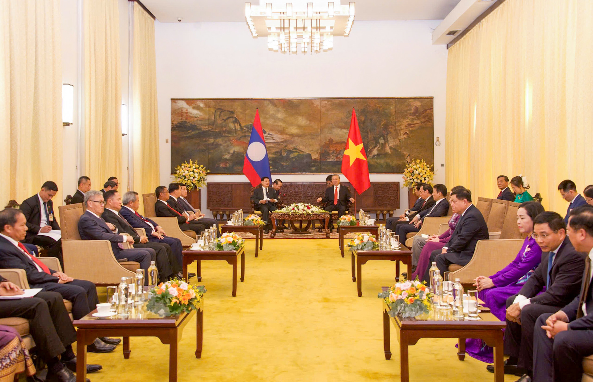 Quang cảnh buổi tiếp.