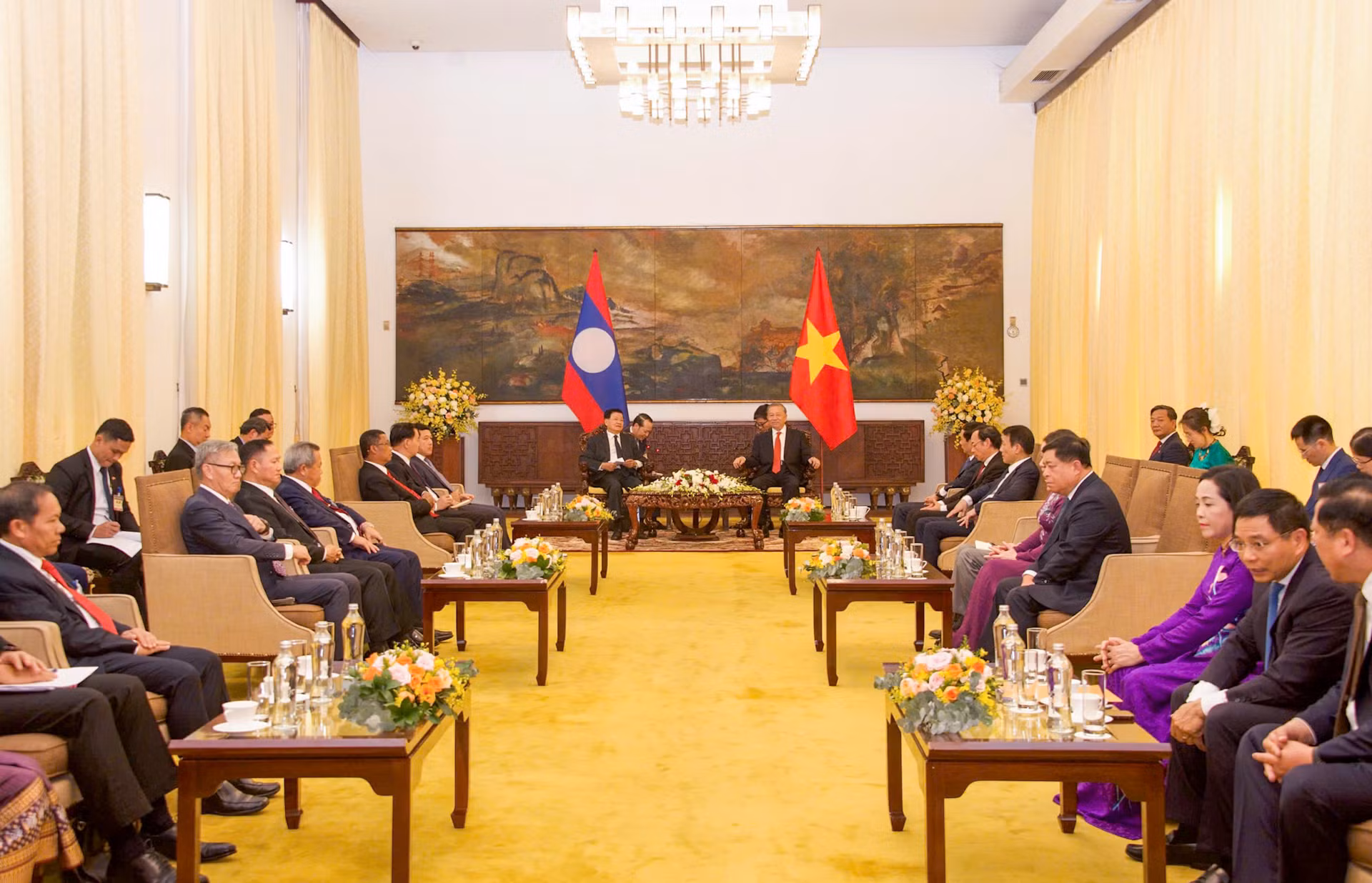 Quang cảnh buổi tiếp.