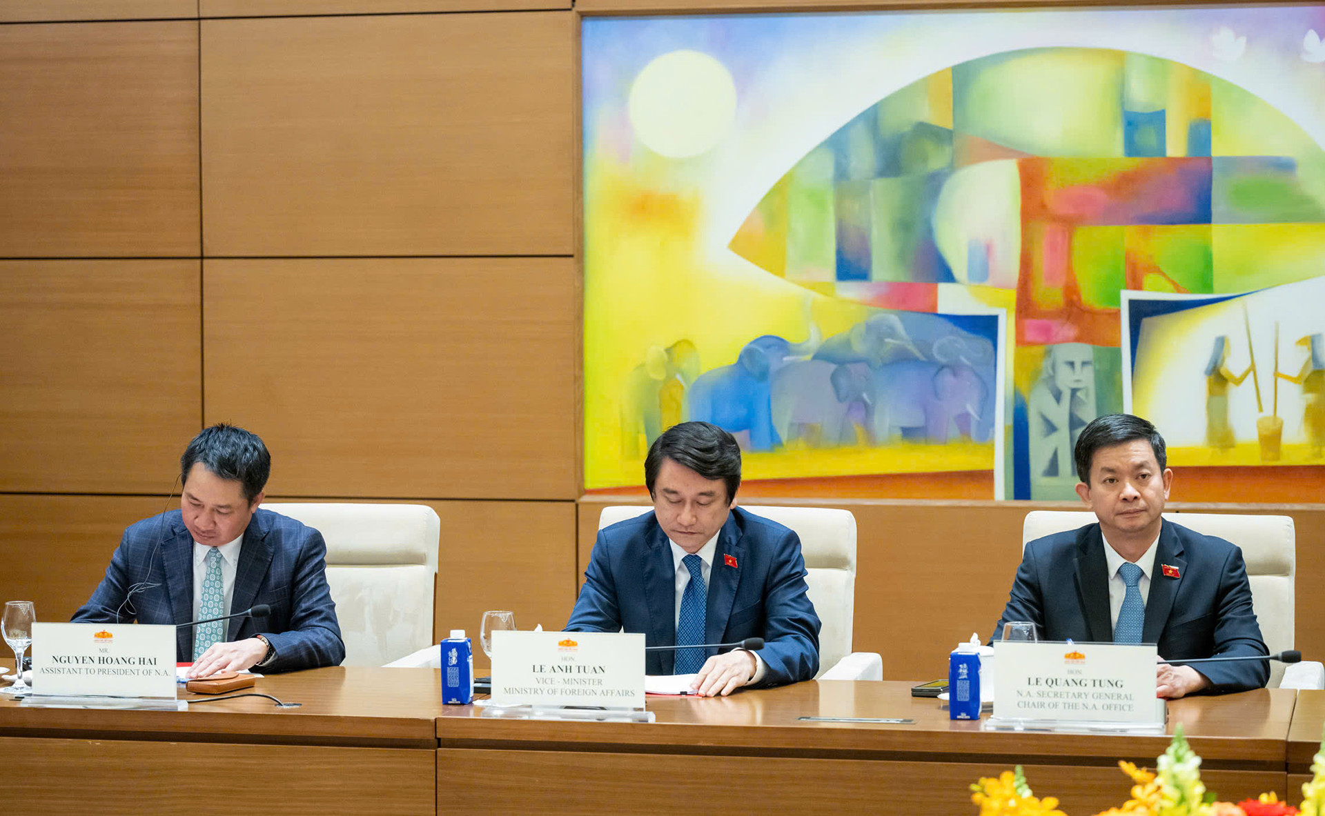 [Ảnh] Chủ tịch Quốc hội Trần Thanh Mẫn hội kiến Tổng thống Sri Lanka Anura Kumara Dissanayaka ảnh 4